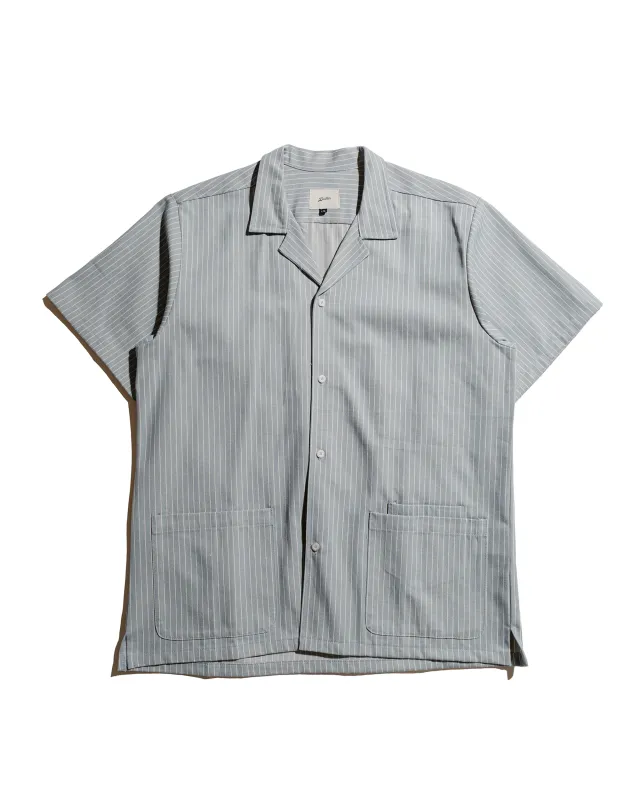 Bather Mist Denim Traveler Shirt sold by Lost & Found