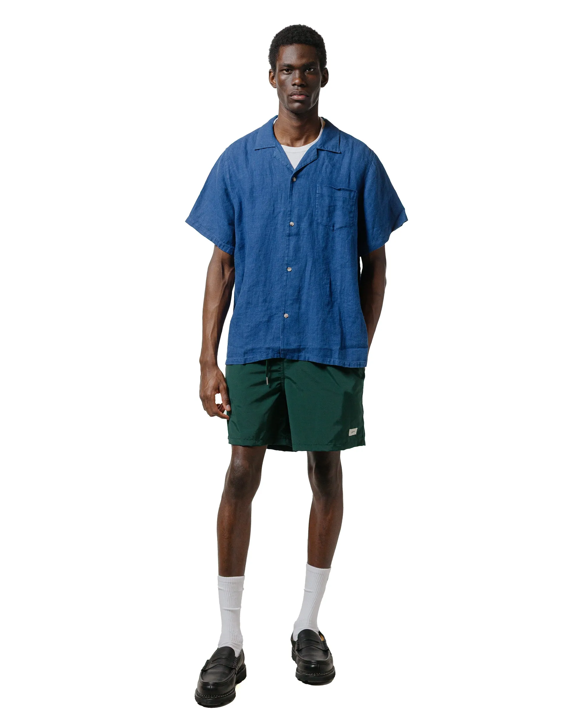 Bather Navy Linen Camp Shirt sold by Lost & Found product image thumbnail 2