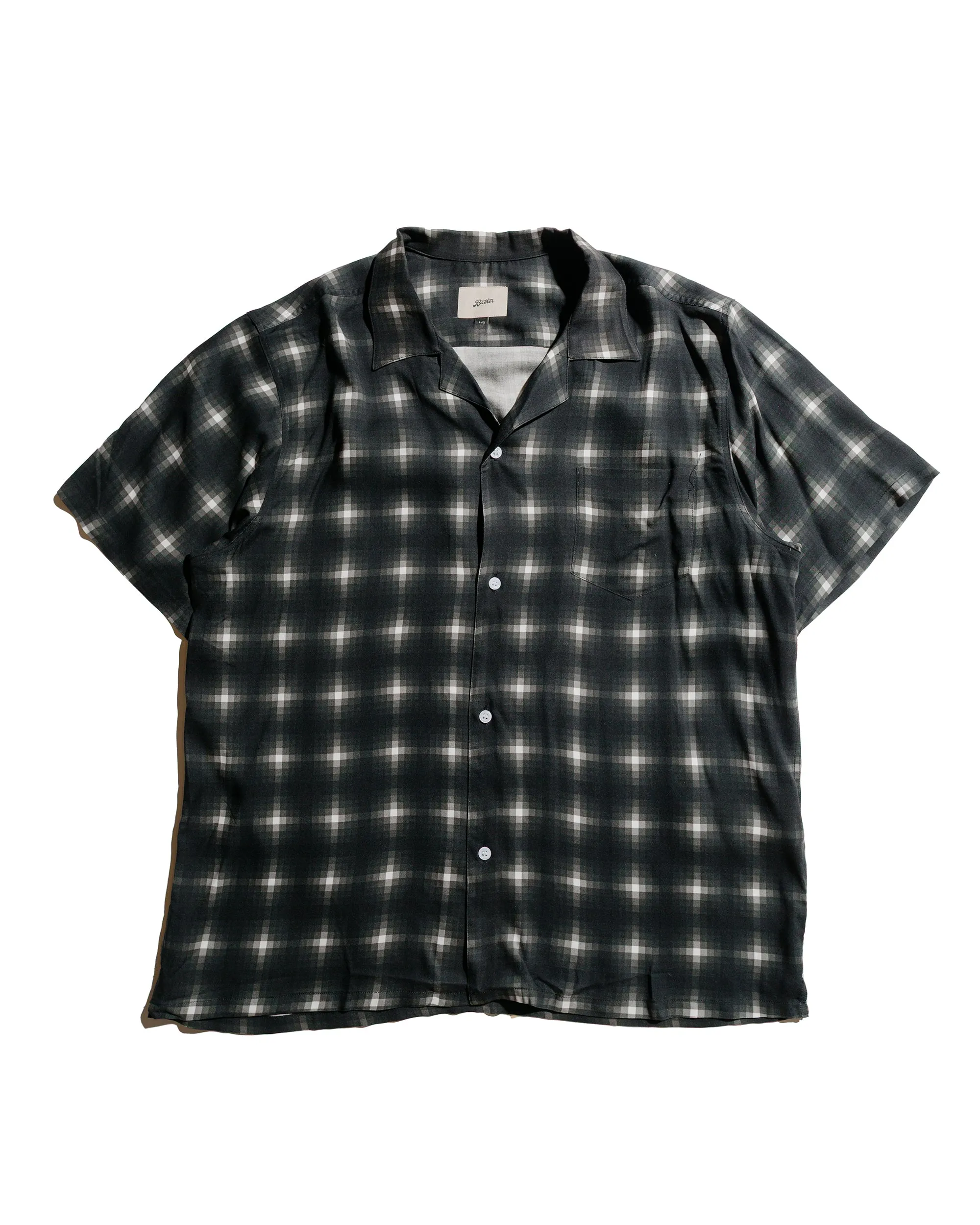 Bather Onyx Digi Plaid Camp Shirt sold by Lost & Found