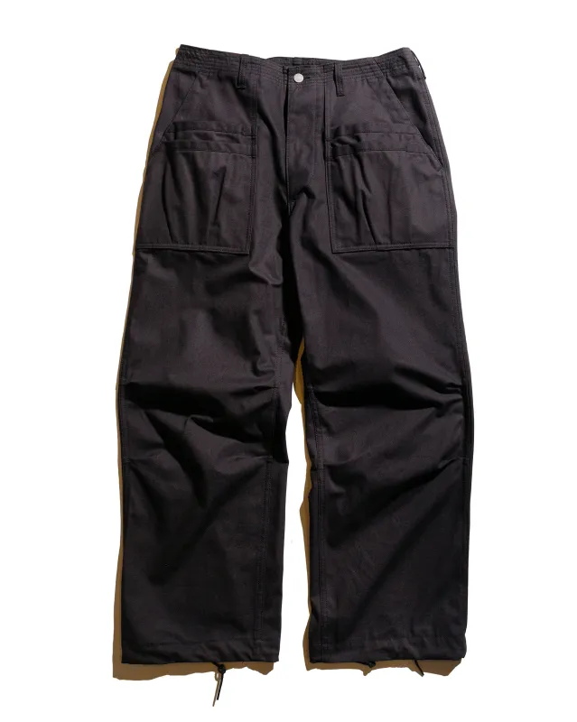Sassafras Overgrown Fatigue Pants Military Poplin Black sold by Lost & Found