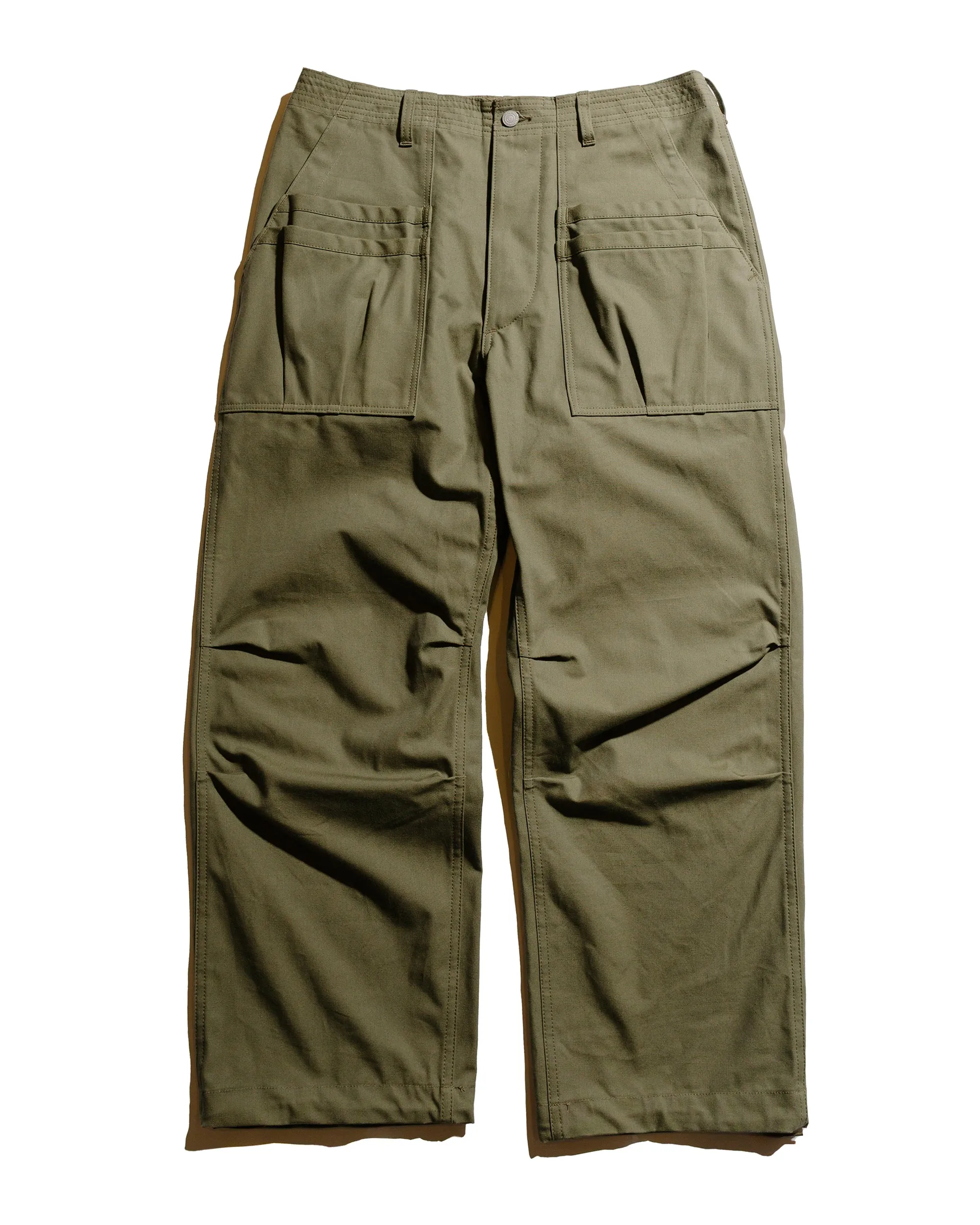 Sassafras Overgrown Fatigue Pants Military Poplin Olive sold by Lost & Found