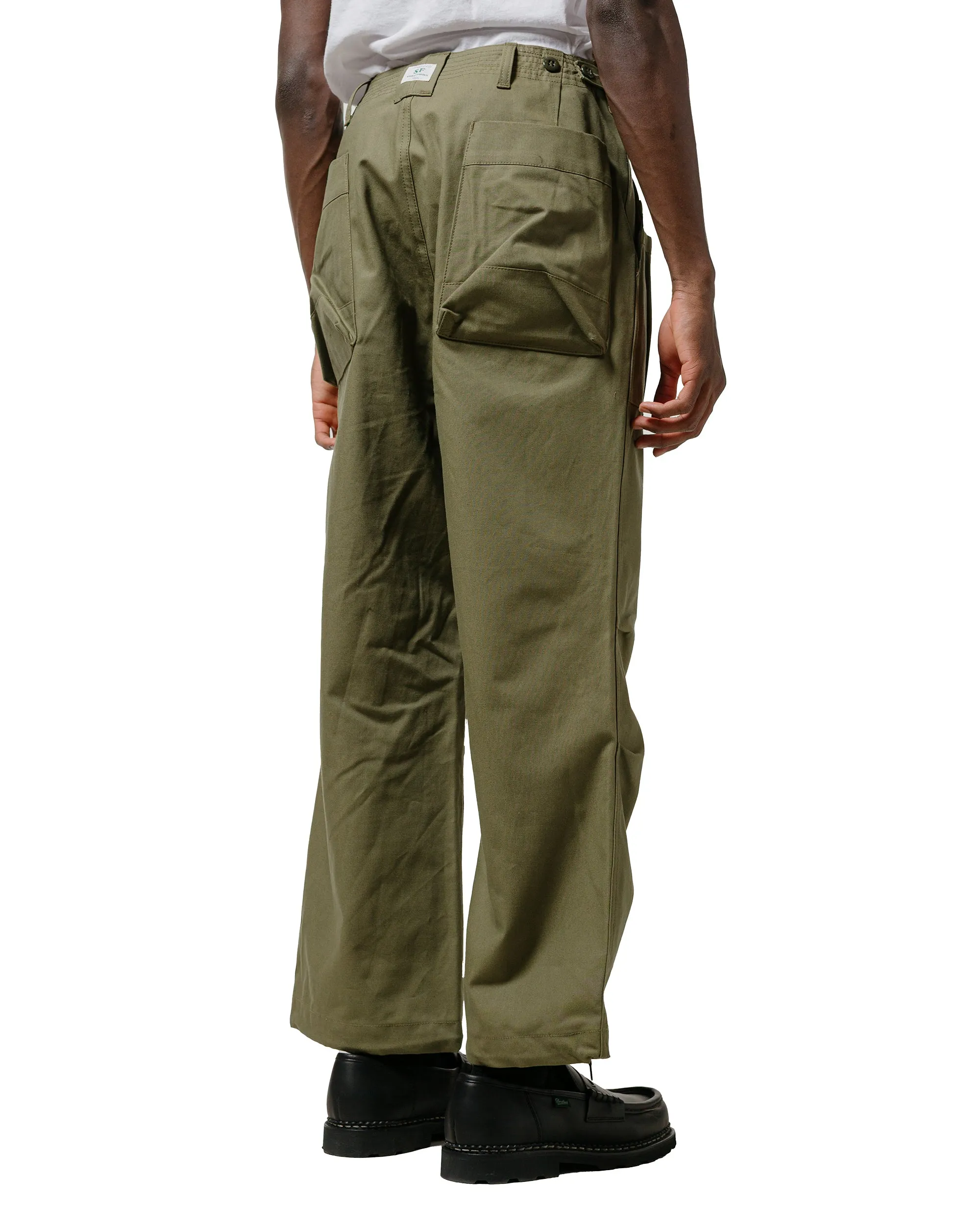Sassafras Overgrown Fatigue Pants Military Poplin Olive sold by Lost & Found product image thumbnail 3