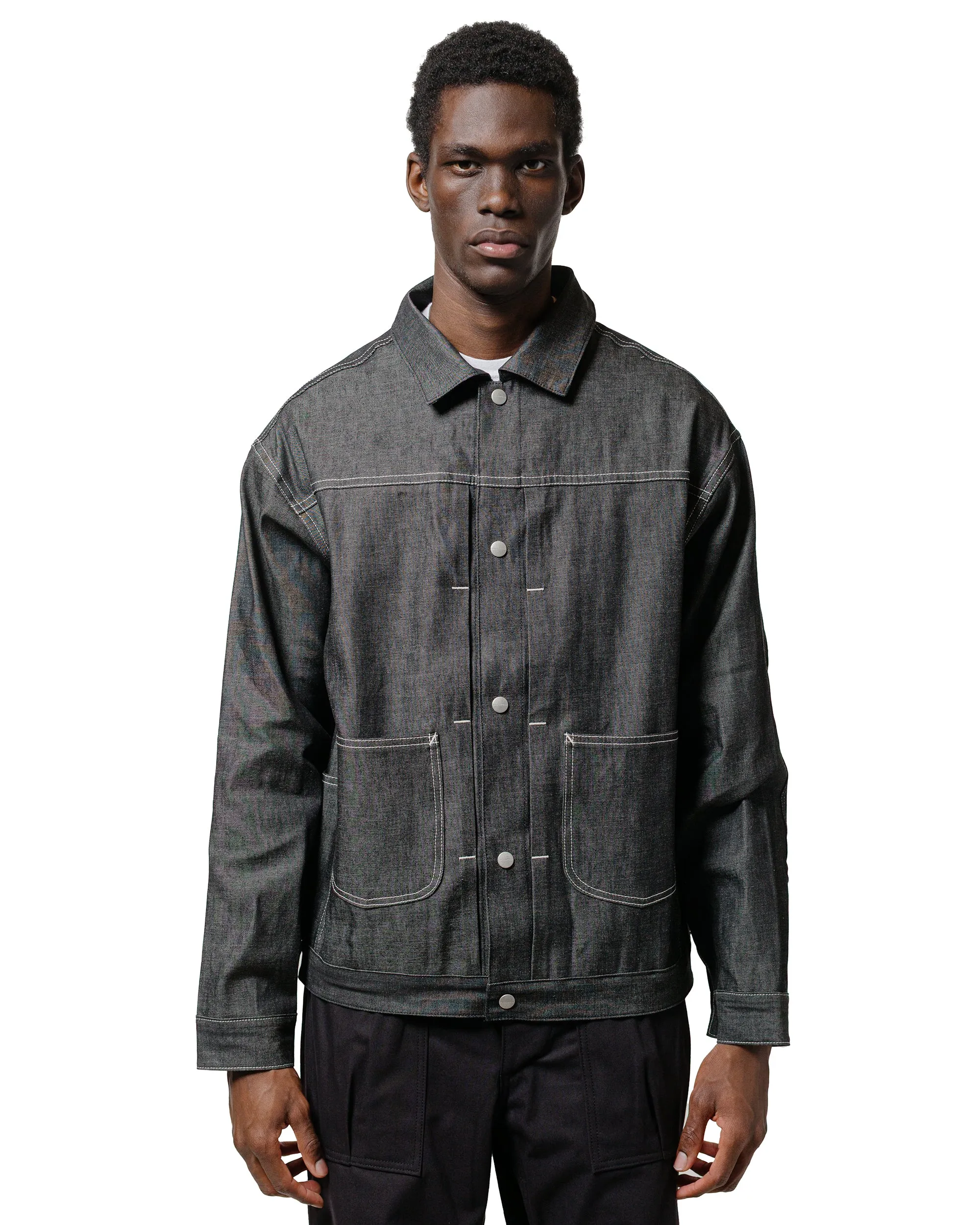 Sassafras Gardeners Jacket 8oz Military Denim Black sold by Lost & Found product image thumbnail 2