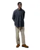 Norse Projects Ole Cotton Tencel Shirt Dark Navy sold by Lost & Found
