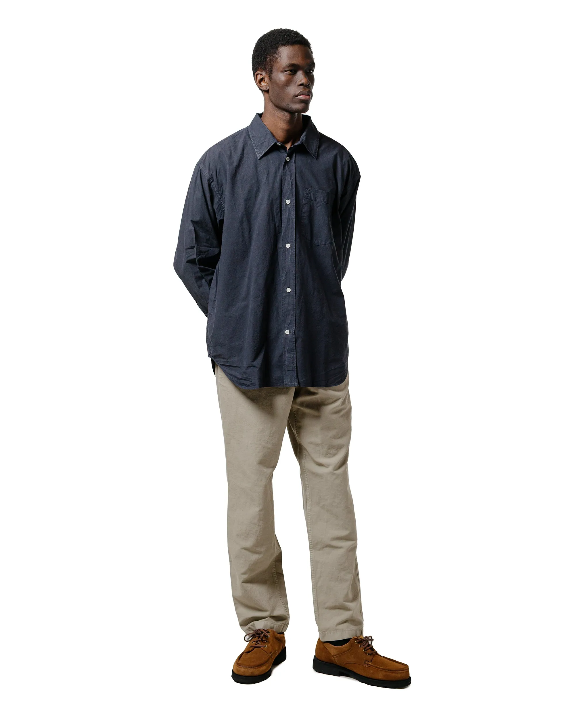 Norse Projects Ole Cotton Tencel Shirt Dark Navy sold by Lost & Found product image thumbnail 4