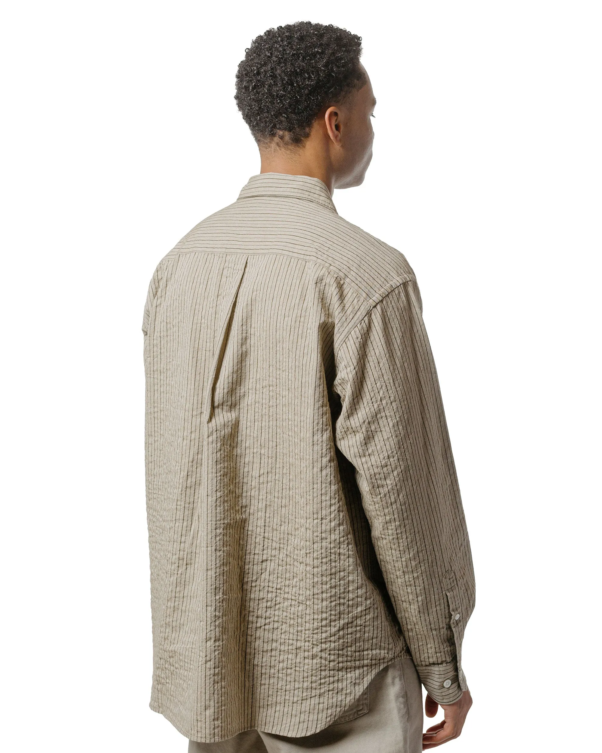 Norse Projects Ole Oversized Striped Shirt Clay sold by Lost & Found product image thumbnail 3