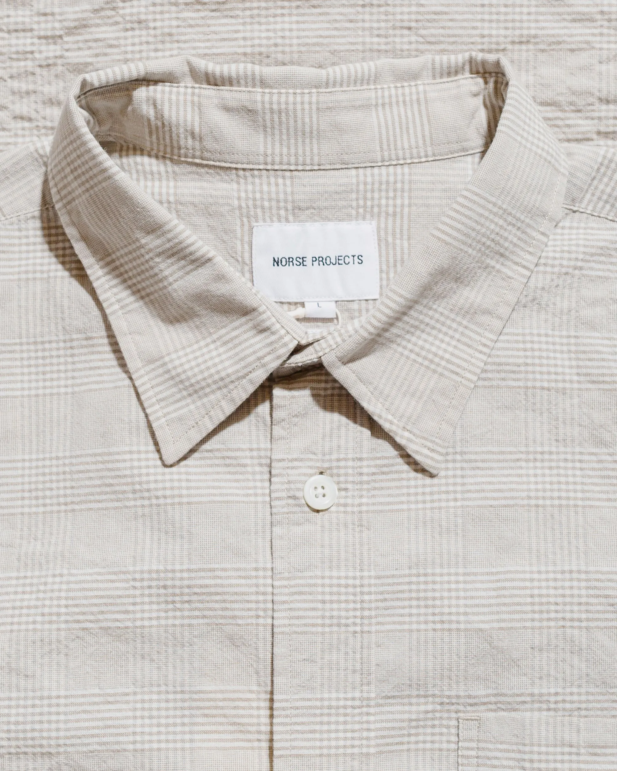 Norse Projects Ole Oversized Check Shirt Heathland Brown sold by Lost & Found product image thumbnail 5