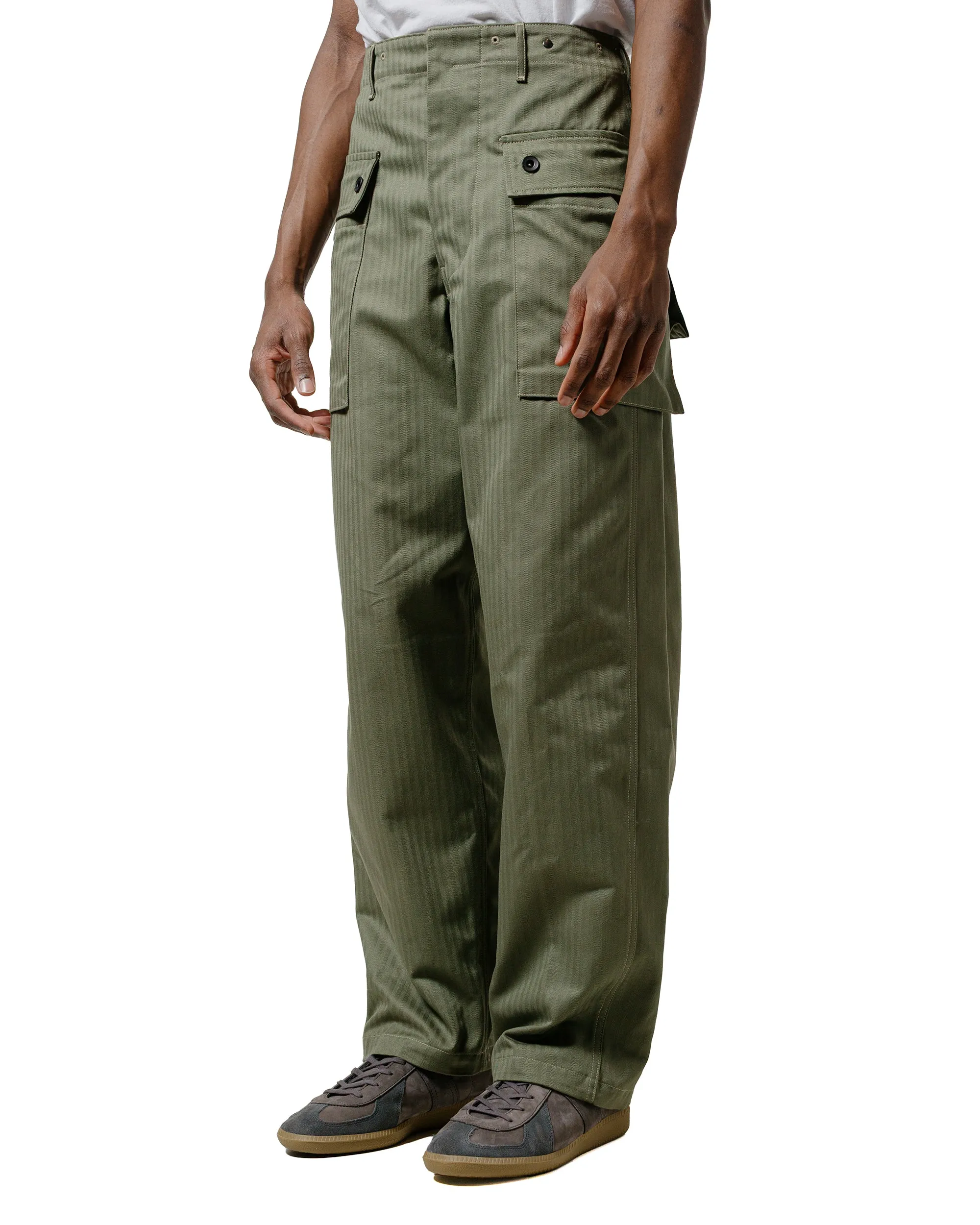 The Real McCoy's MP23006 P-44 Utility Trousers Sage Green sold by Lost & Found product image thumbnail 2