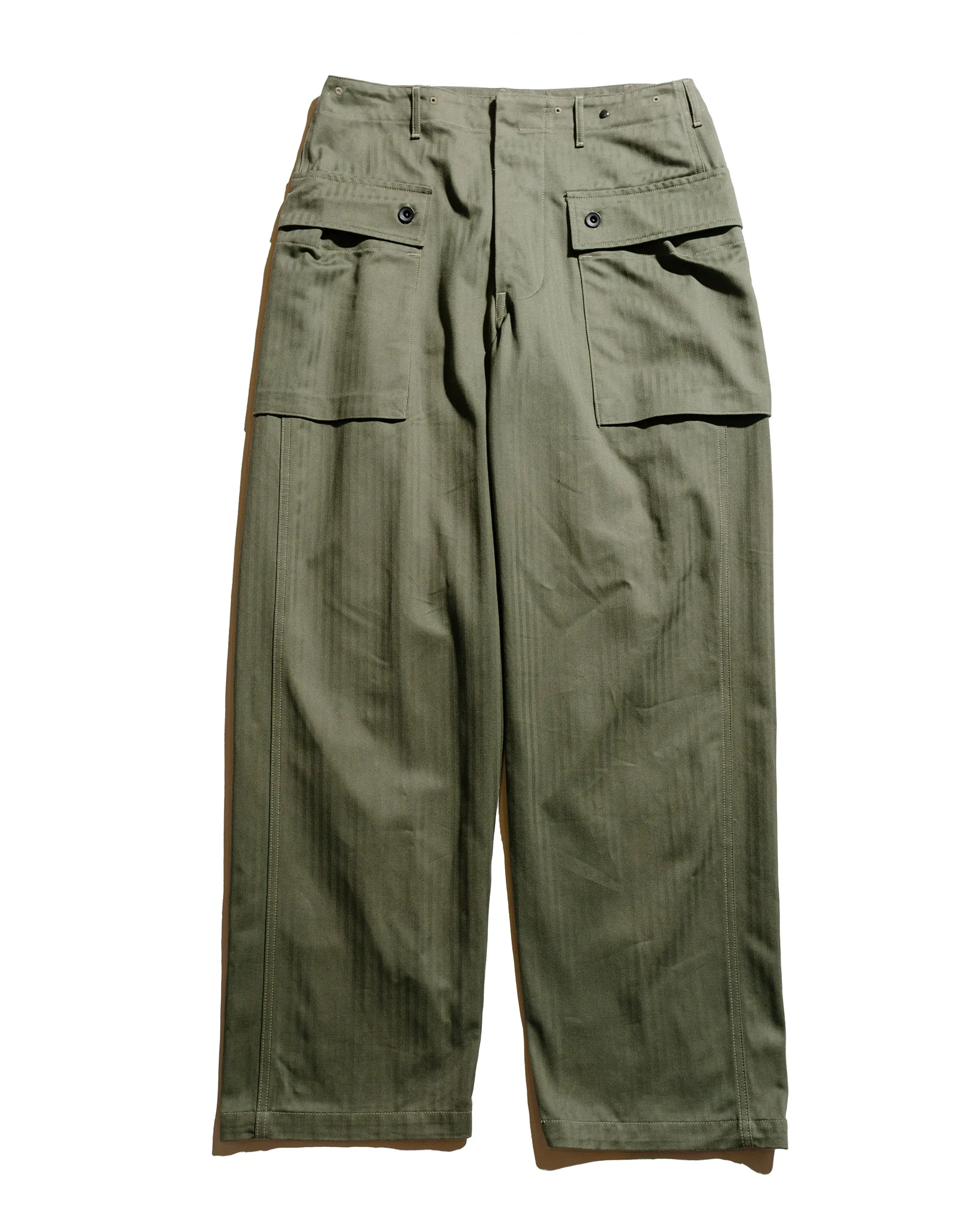 The Real McCoy's MP23006 P-44 Utility Trousers Sage Green sold by Lost & Found