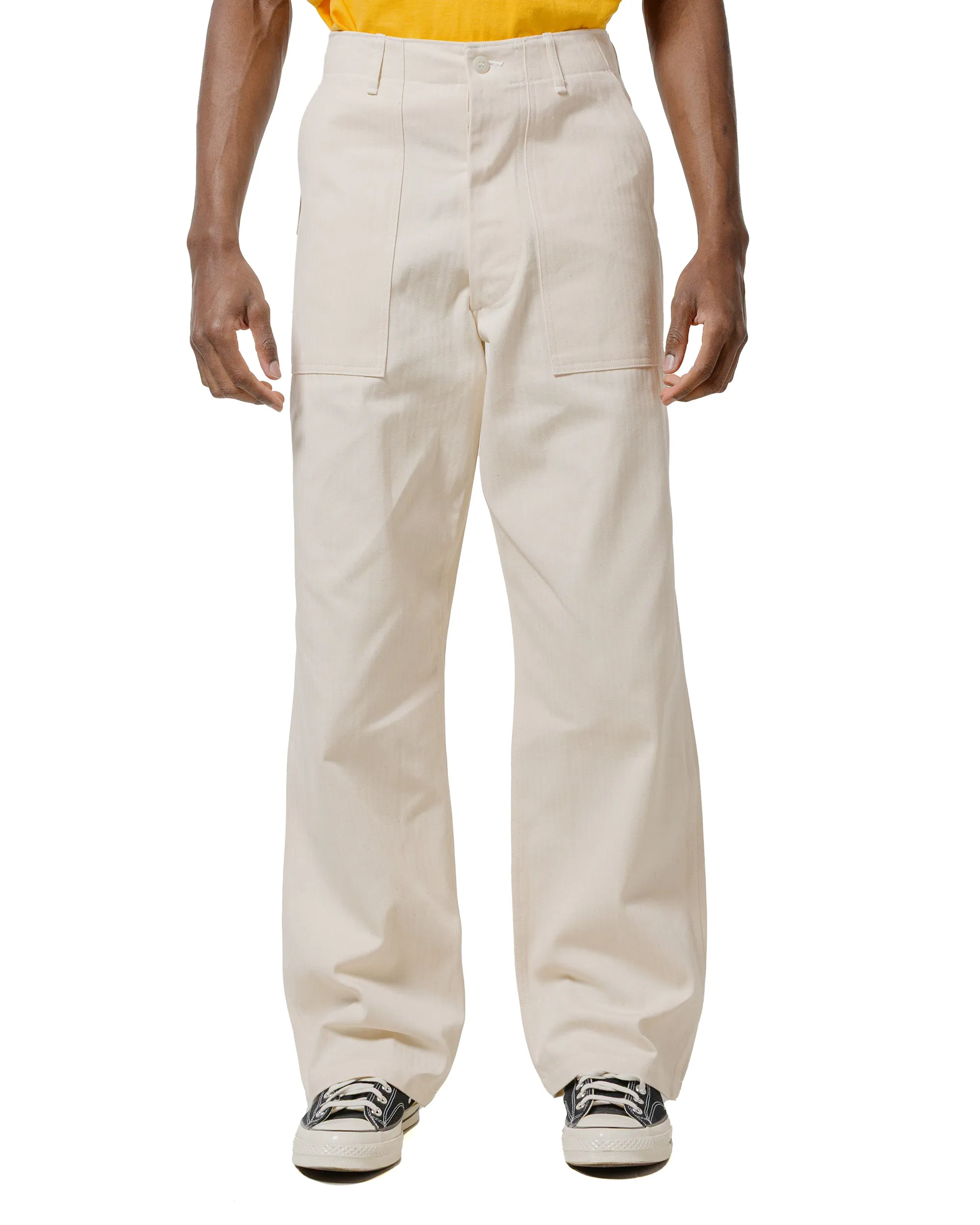 The Real McCoy's MP23017 Utility Trousers / White HBT Ecru sold by Lost & Found product image thumbnail 2