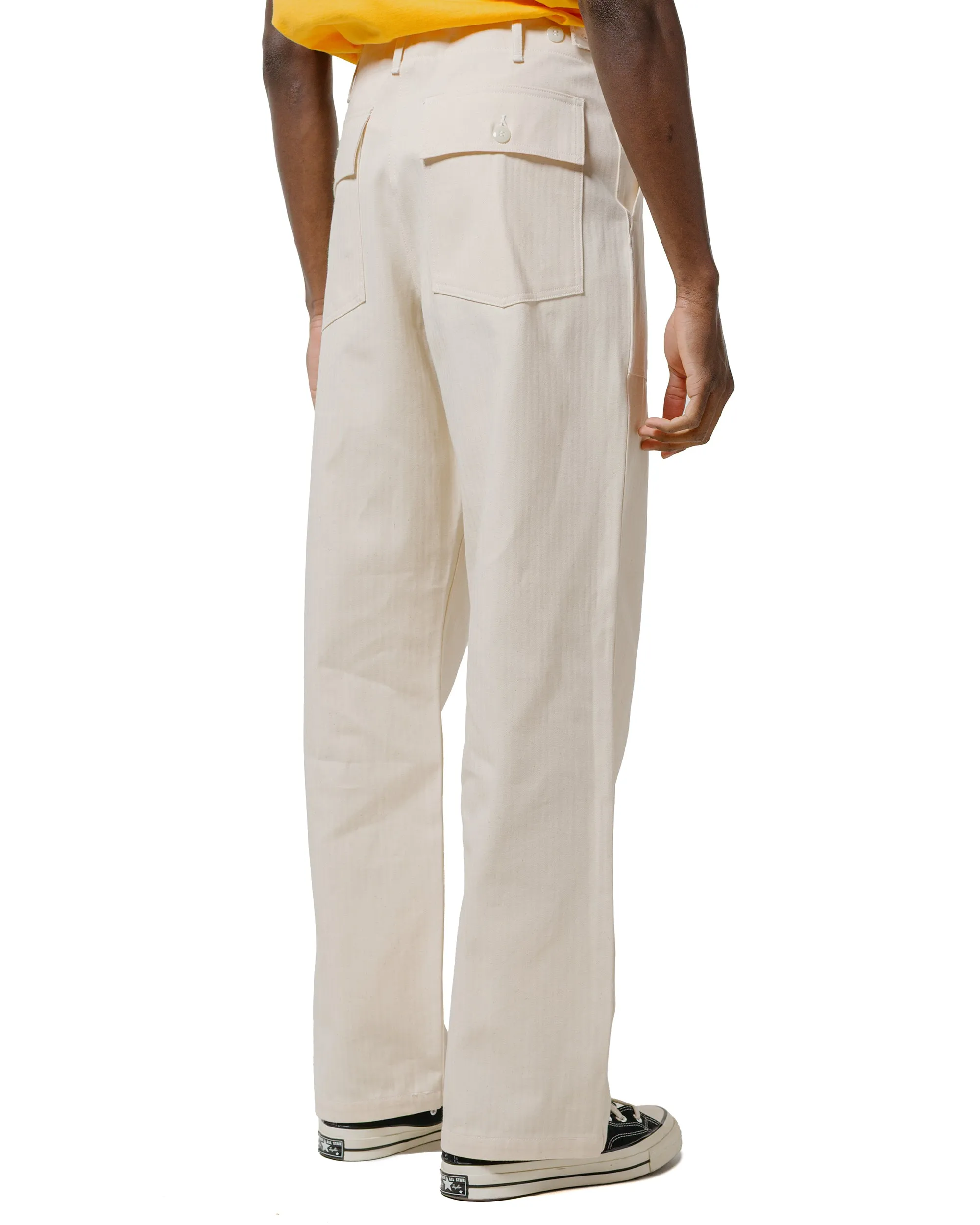 The Real McCoy's MP23017 Utility Trousers / White HBT Ecru sold by Lost & Found product image thumbnail 3