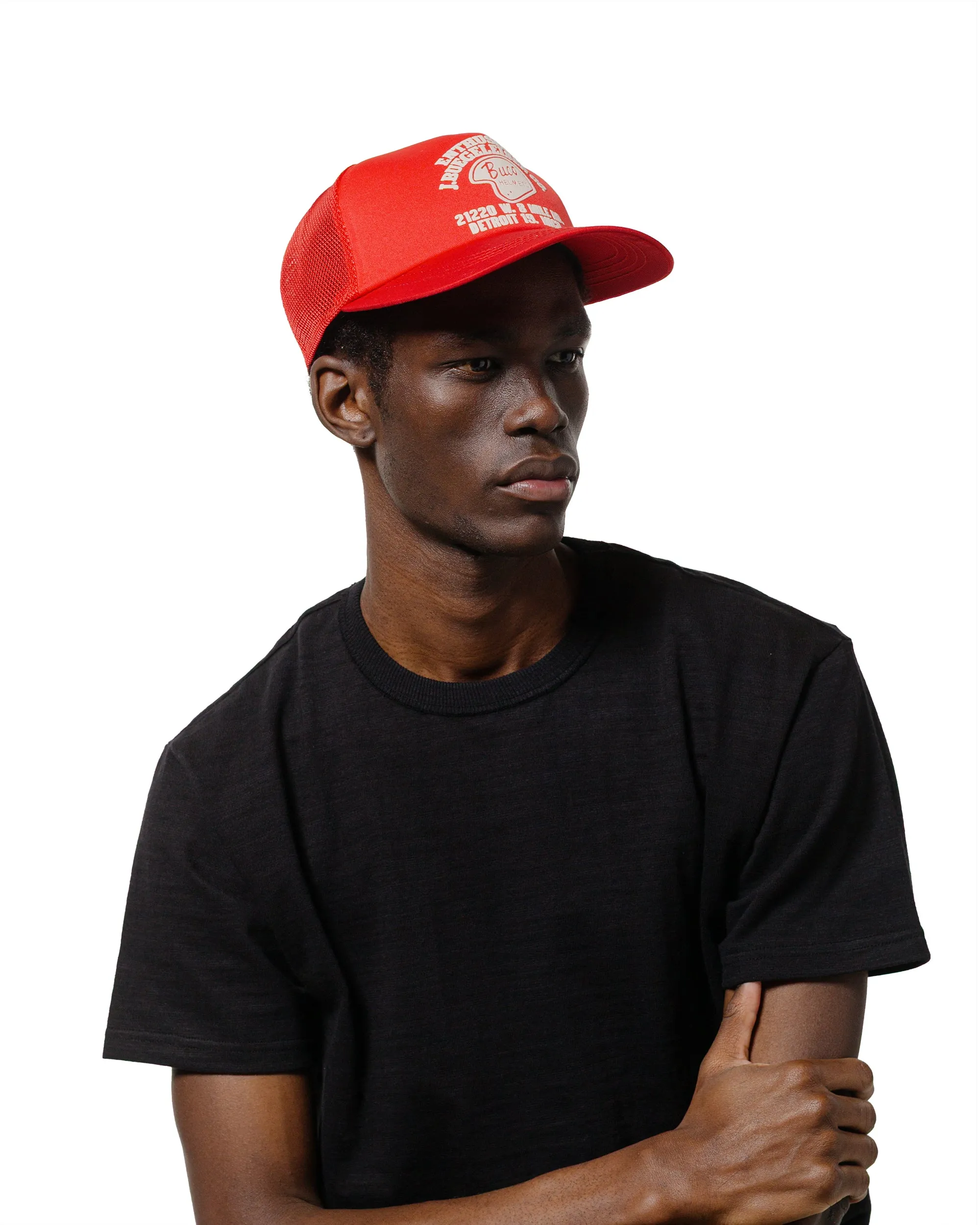 The Real McCoy's BA25004 Buco Mesh Cap / Enthusiast Red sold by Lost & Found product image thumbnail 2