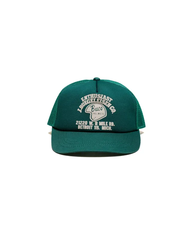 The Real McCoy's BA25004 Buco Mesh Cap / Enthusiast Green sold by Lost & Found