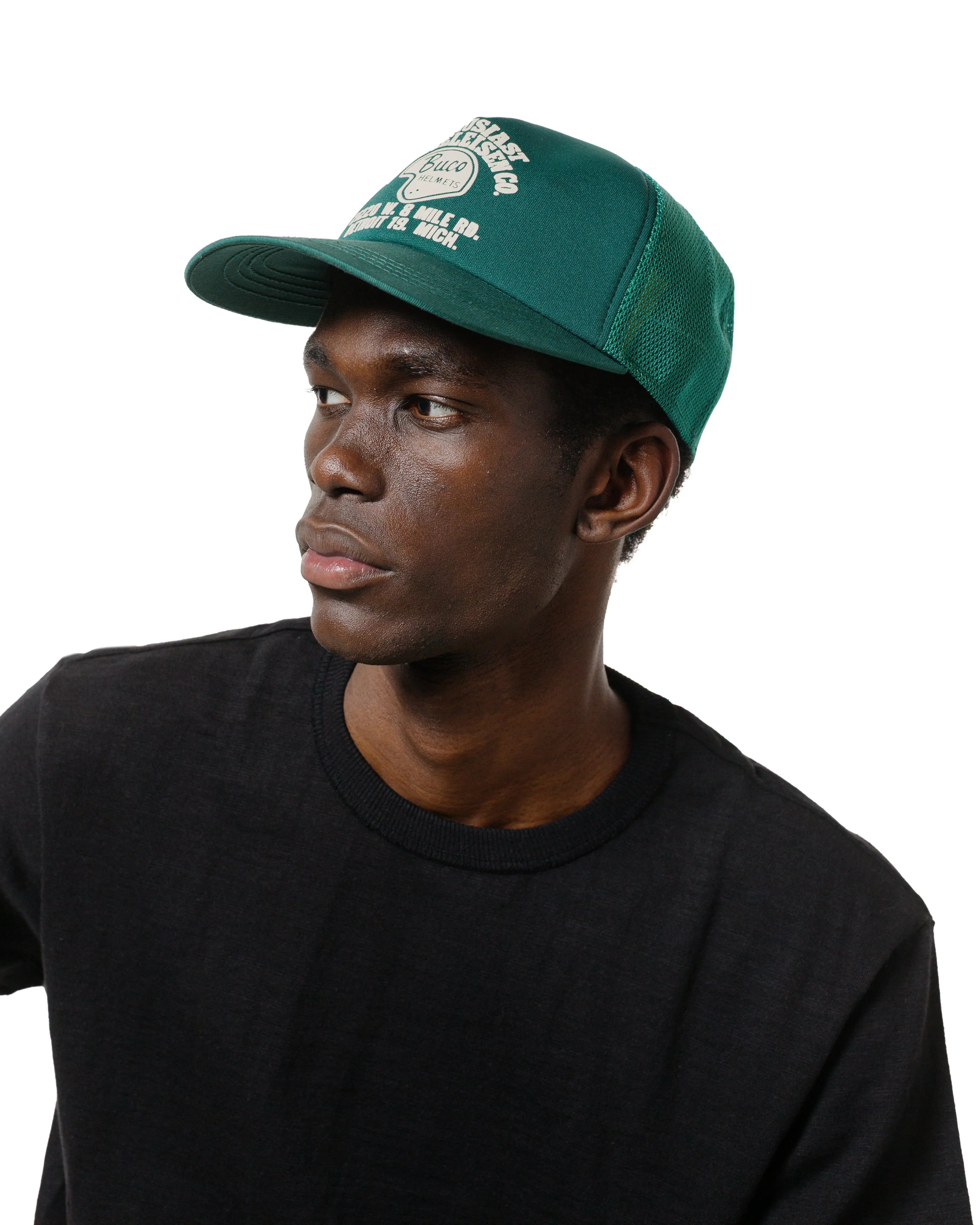 The Real McCoy's BA25004 Buco Mesh Cap / Enthusiast Green sold by Lost & Found product image thumbnail 2