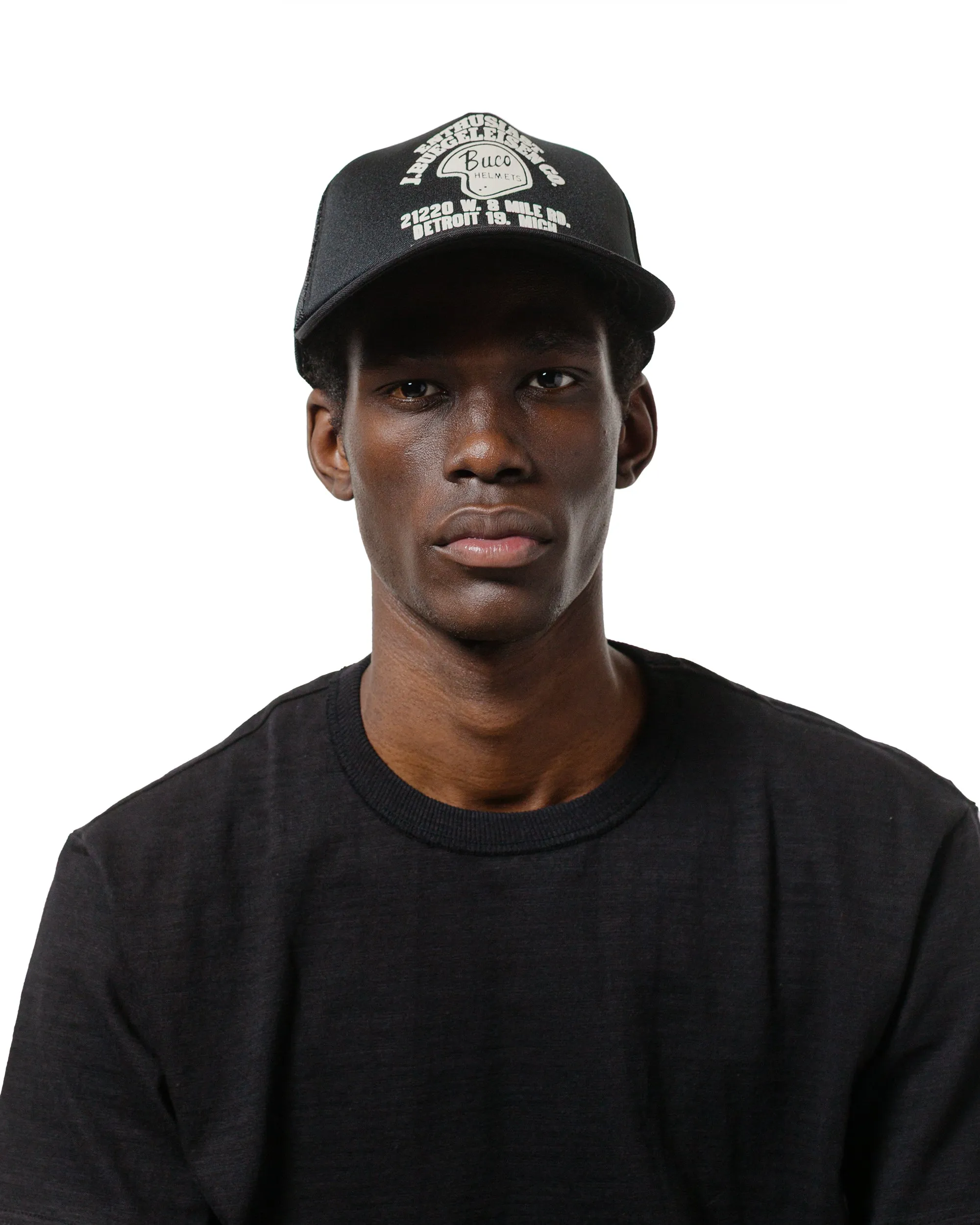 The Real McCoy's BA25004 Buco Mesh Cap / Enthusiast Black sold by Lost & Found product image thumbnail 2