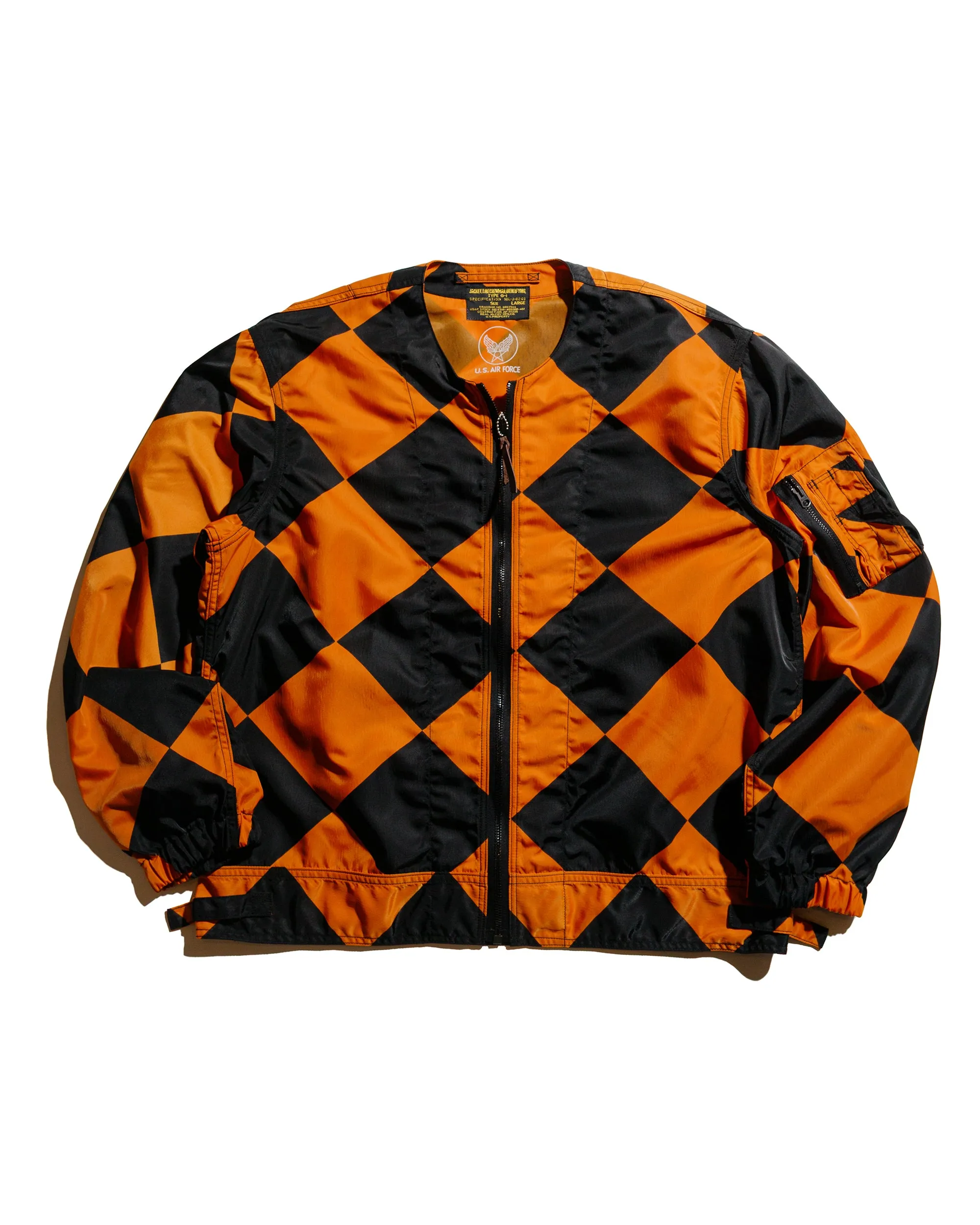 The Real McCoy's MJ25008 Jacket, Linecrewman, Identifying, Type G-1 Orange/Black sold by Lost & Found