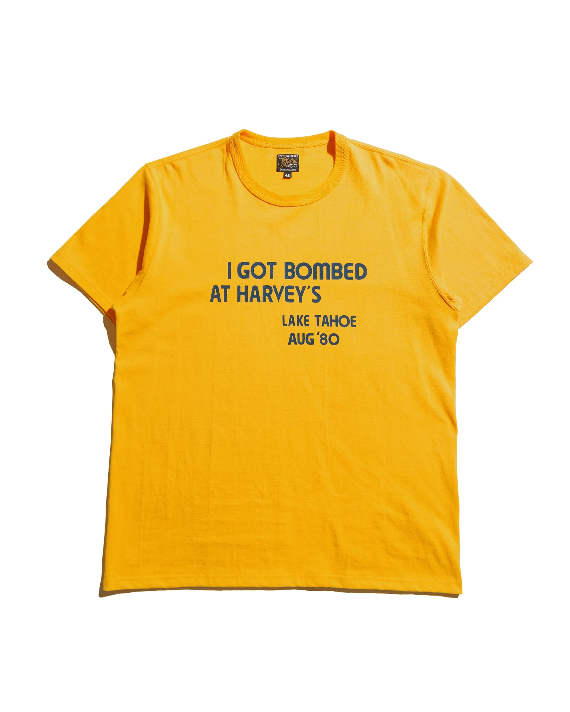 The Real McCoy's MC25024 Joe McCoy Tee / I Got Bombed Yellow sold by Lost & Found