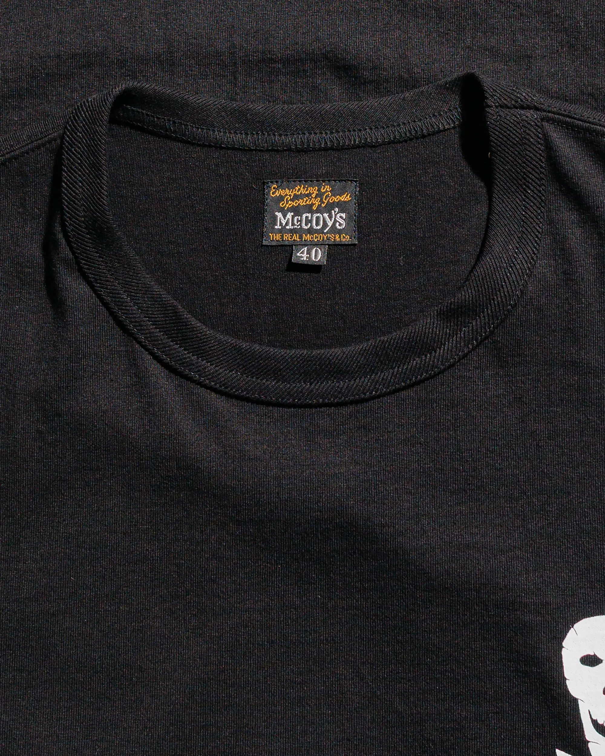 The Real McCoy's MC25004 Military Tee / Jolly Roger, Best Damn Group Black sold by Lost & Found product image thumbnail 5