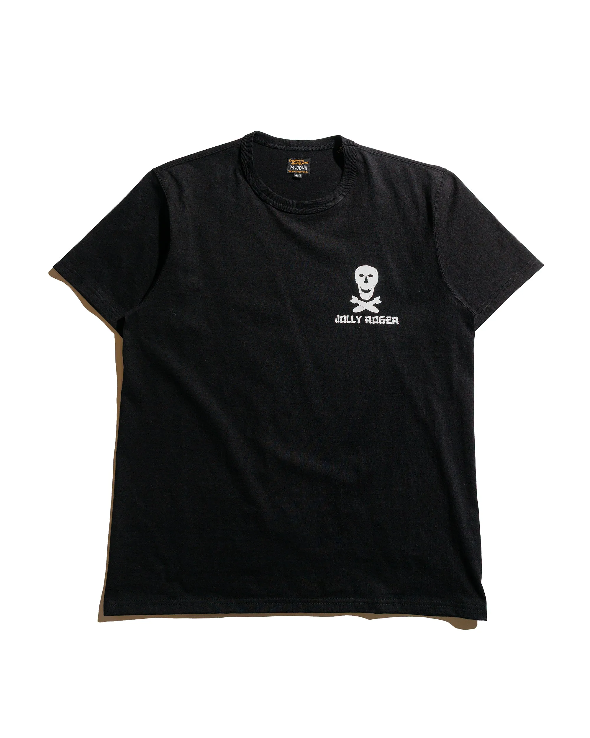 The Real McCoy's MC25004 Military Tee / Jolly Roger, Best Damn Group Black sold by Lost & Found