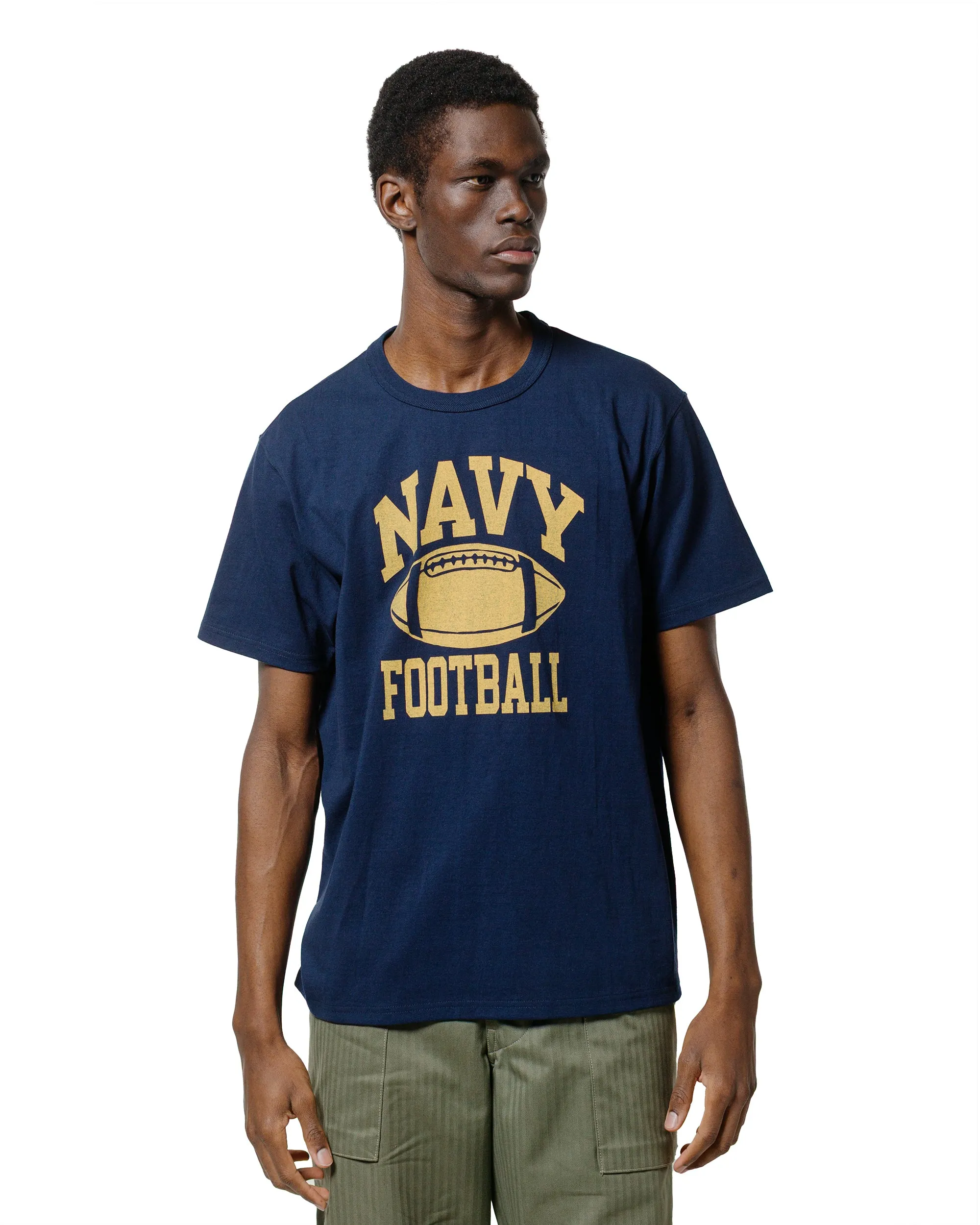The Real McCoy's MC25010 Military Tee / Navy Football Navy sold by Lost & Found product image thumbnail 2