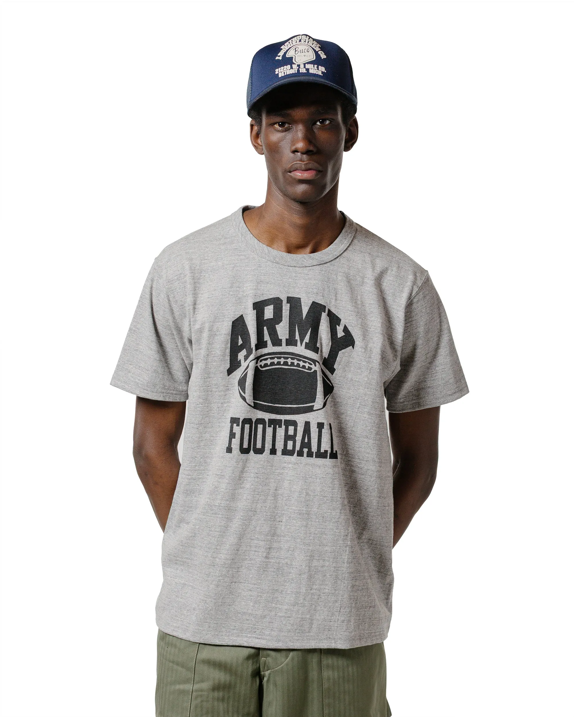 The Real McCoy's MC25009 Military Tee / Army Football Gray sold by Lost & Found product image thumbnail 2