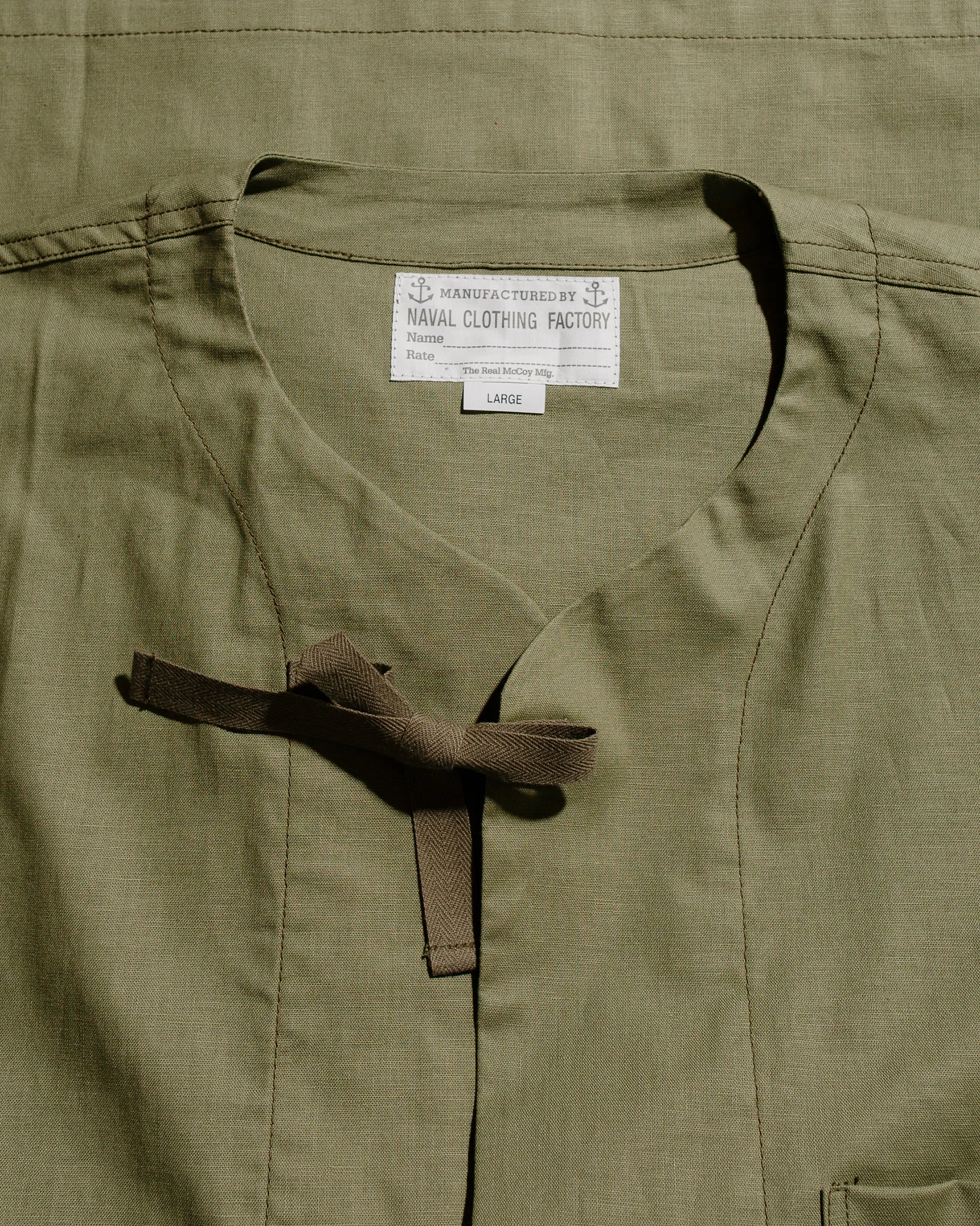 The Real McCoy’s MS25008 USN Medical Department Sleeping Shirt Olive sold by Lost & Found product image thumbnail 5