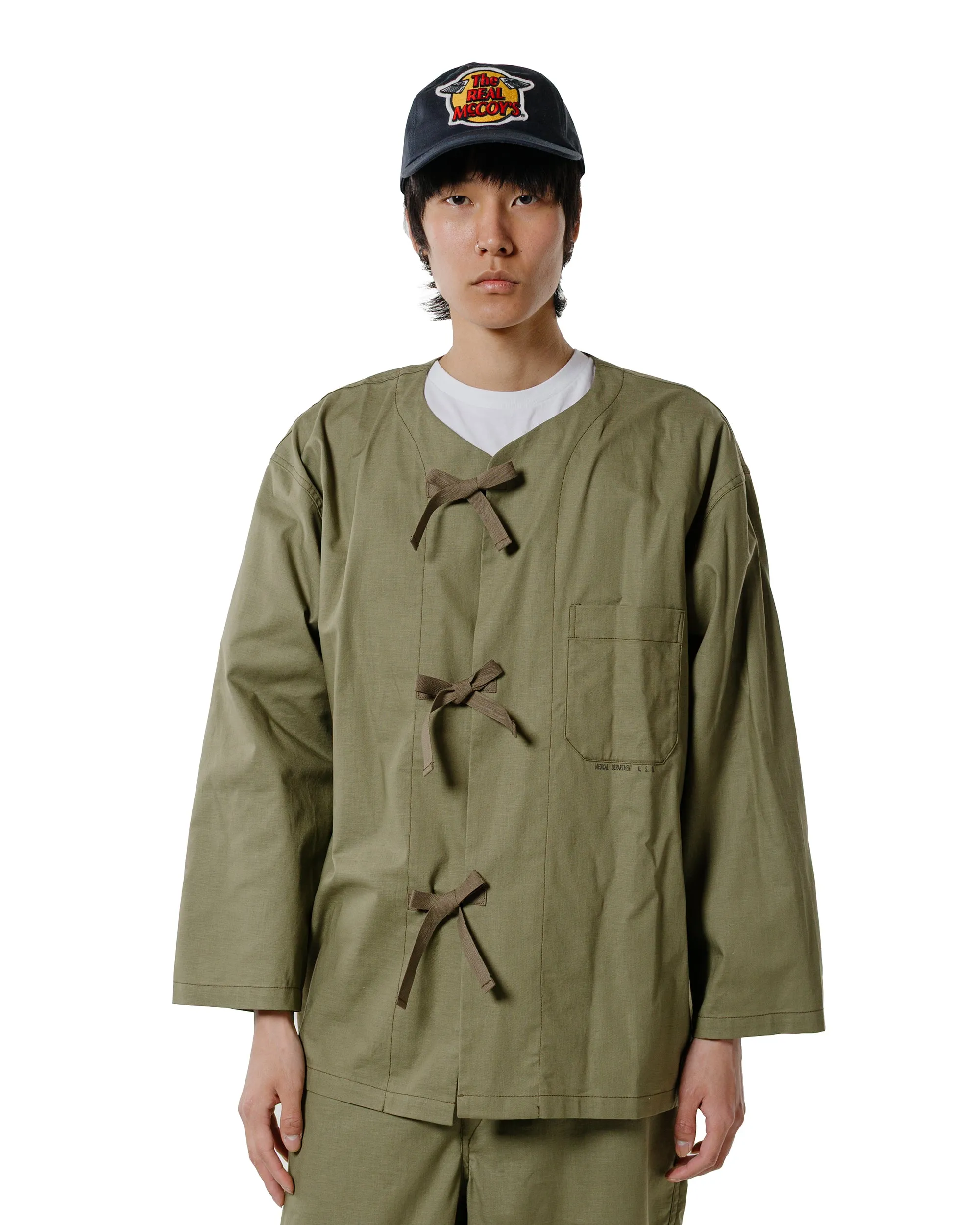 The Real McCoy’s MS25008 USN Medical Department Sleeping Shirt Olive sold by Lost & Found product image thumbnail 2