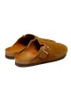 The Real McCoy's MA23012 Leather Foot-Support Clogs Raw Sienna sold by Lost & Found