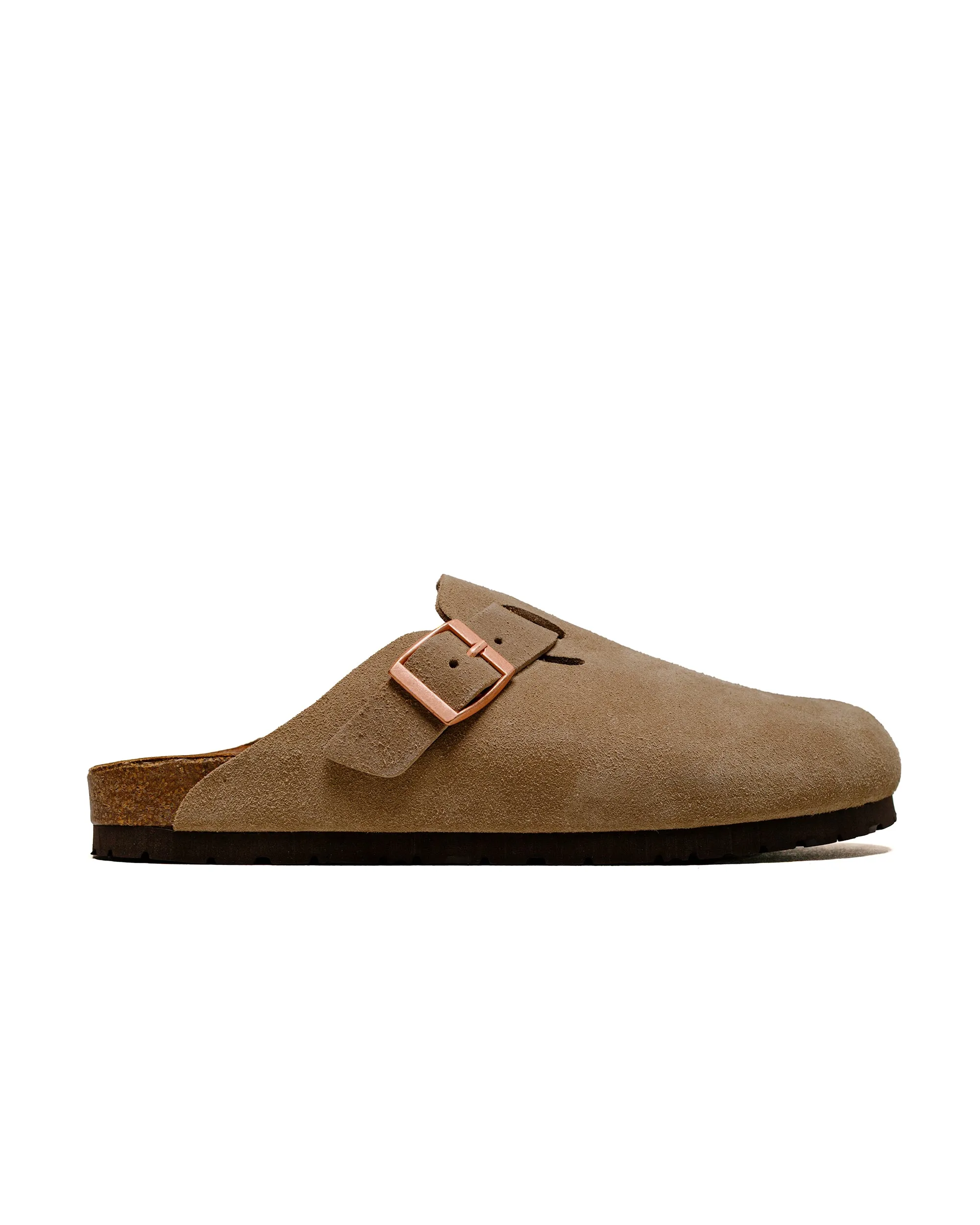 The Real McCoy's MA23012 Leather Foot-Support Clogs Taupe sold by Lost & Found