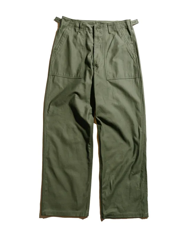 The Real McCoy's MP23003 Trousers, Men's, Cotton Sateen, OG-107 Olive made by The Real McCoy's