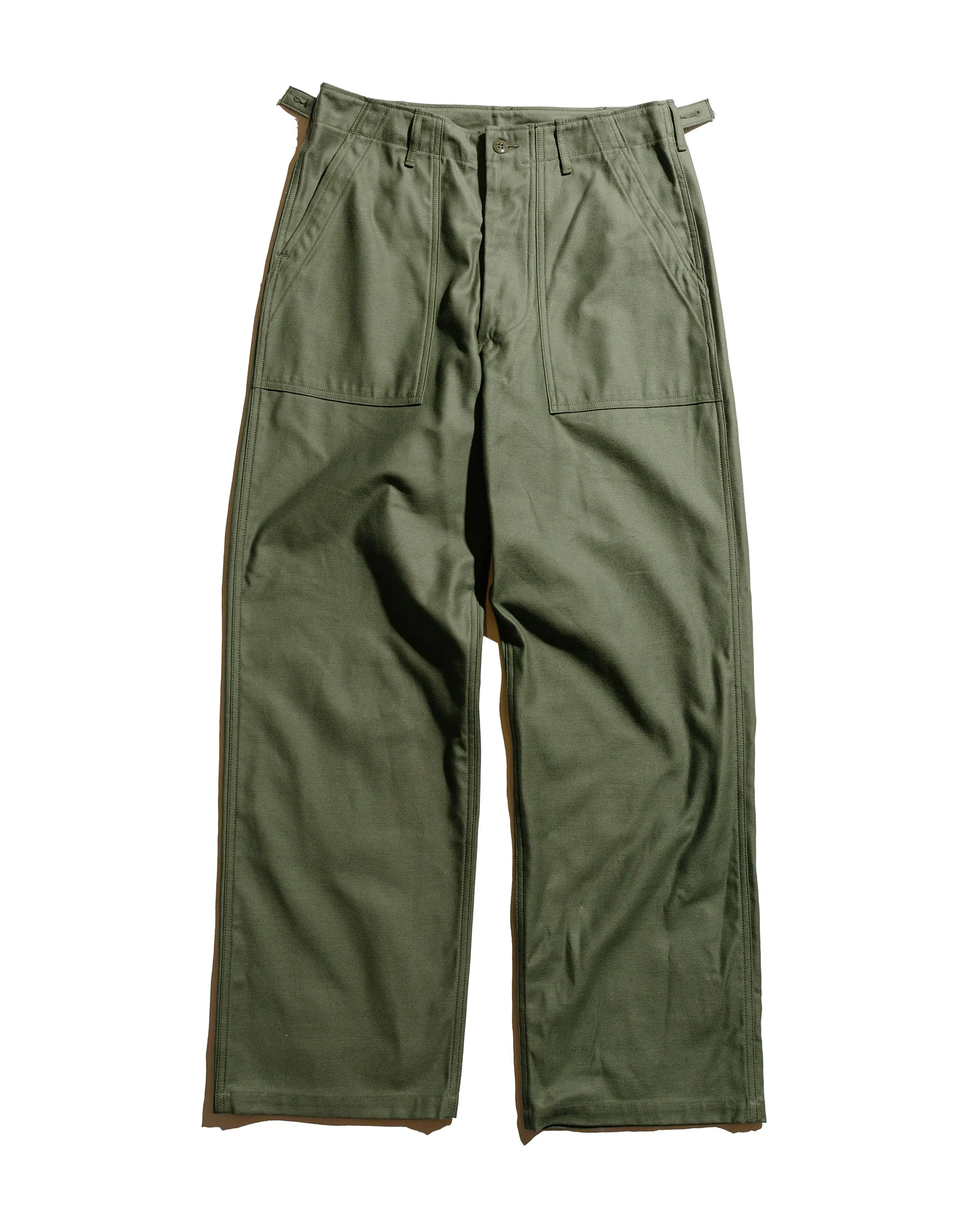 The Real McCoy's MP23003 Trousers, Men's, Cotton Sateen, OG-107 Olive sold by Lost & Found