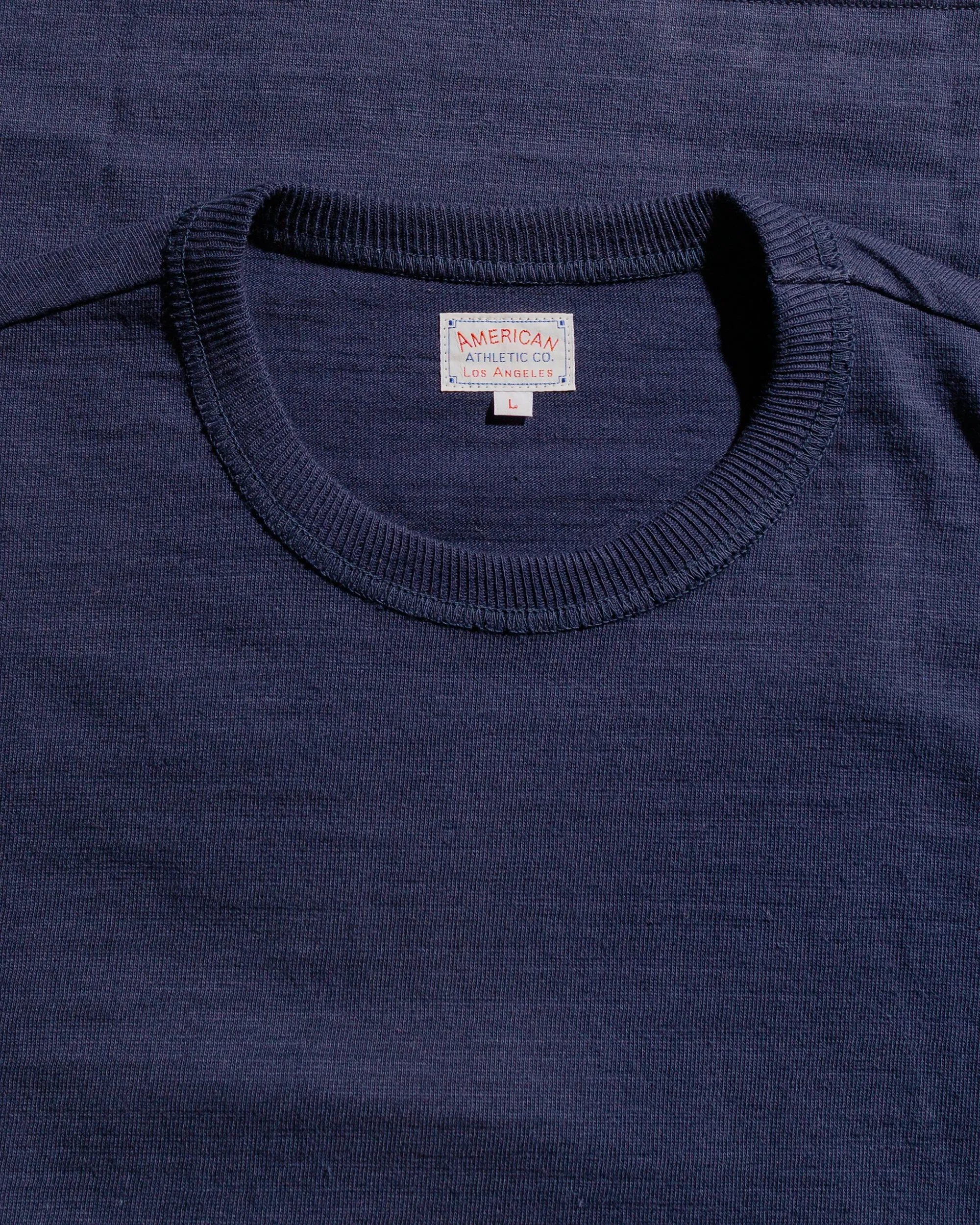 The Real McCoy's MC19010 Athletic T-Shirt / Loop-Wheel Navy sold by Lost & Found product image thumbnail 4