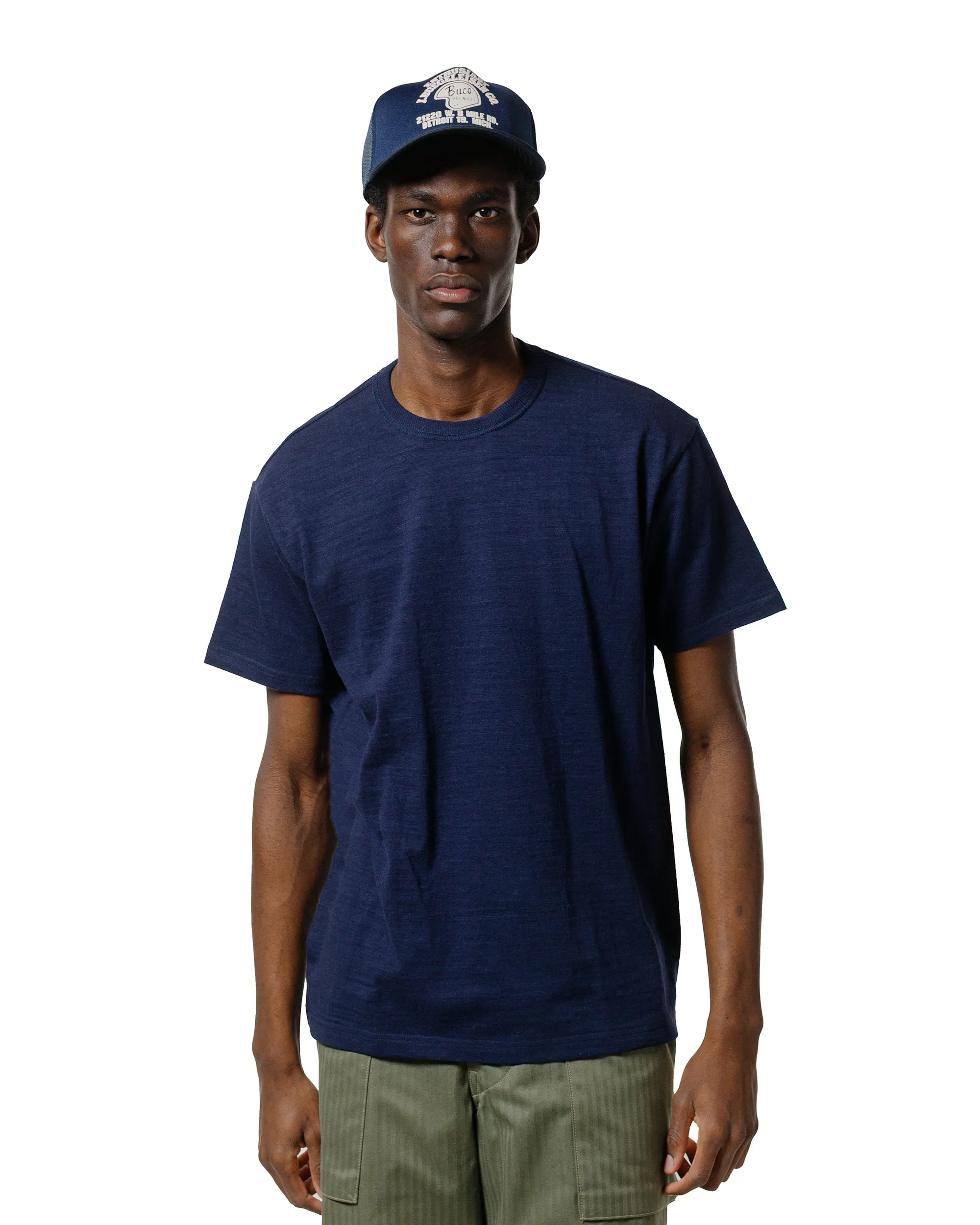 The Real McCoy's MC19010 Athletic T-Shirt / Loop-Wheel Navy sold by Lost & Found product image thumbnail 2