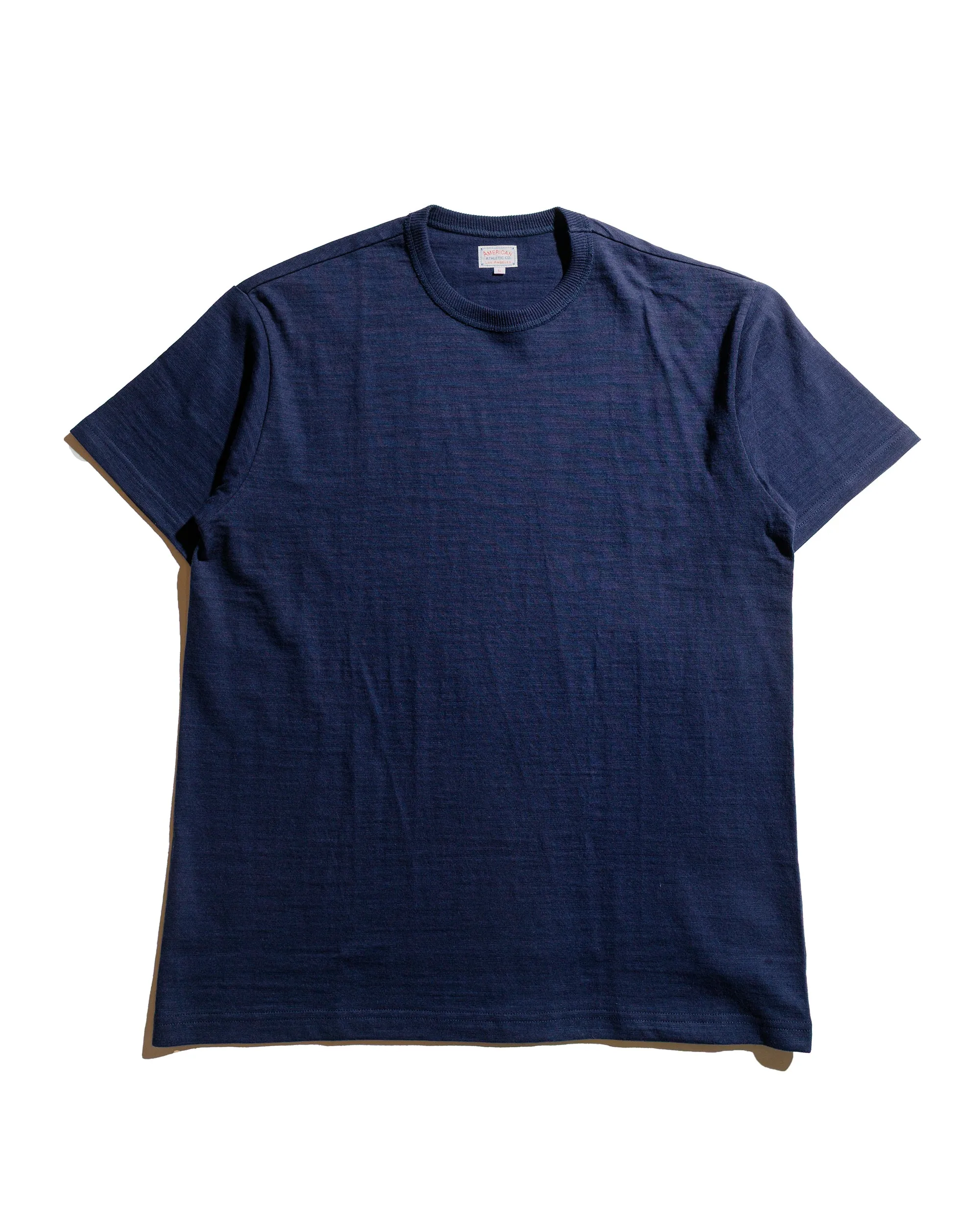 The Real McCoy's MC19010 Athletic T-Shirt / Loop-Wheel Navy sold by Lost & Found