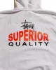 Stüssy Superior Quality Zip Hood Ash Heather sold by Lost & Found