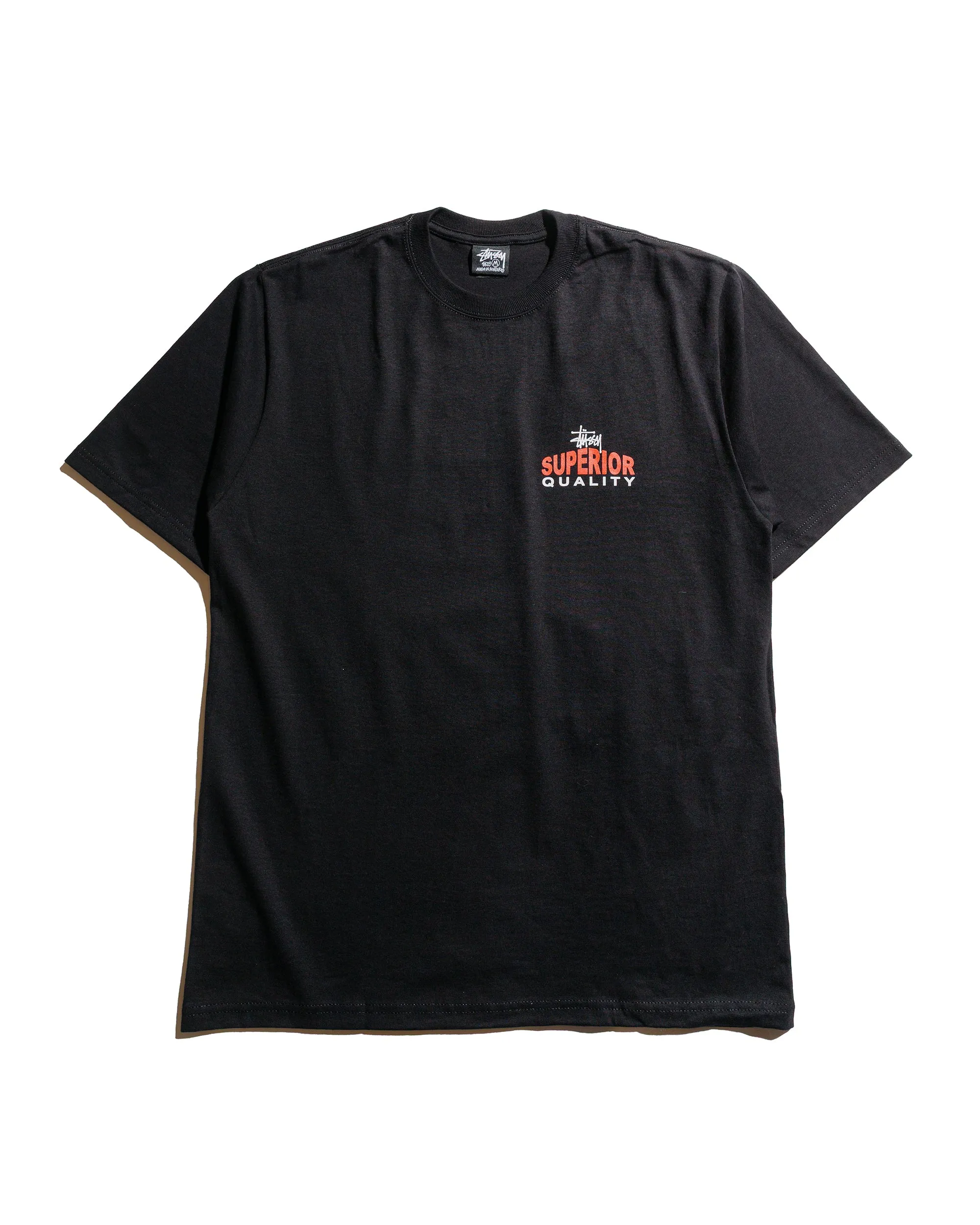 Stüssy Superior Quality Tee Black sold by Lost & Found