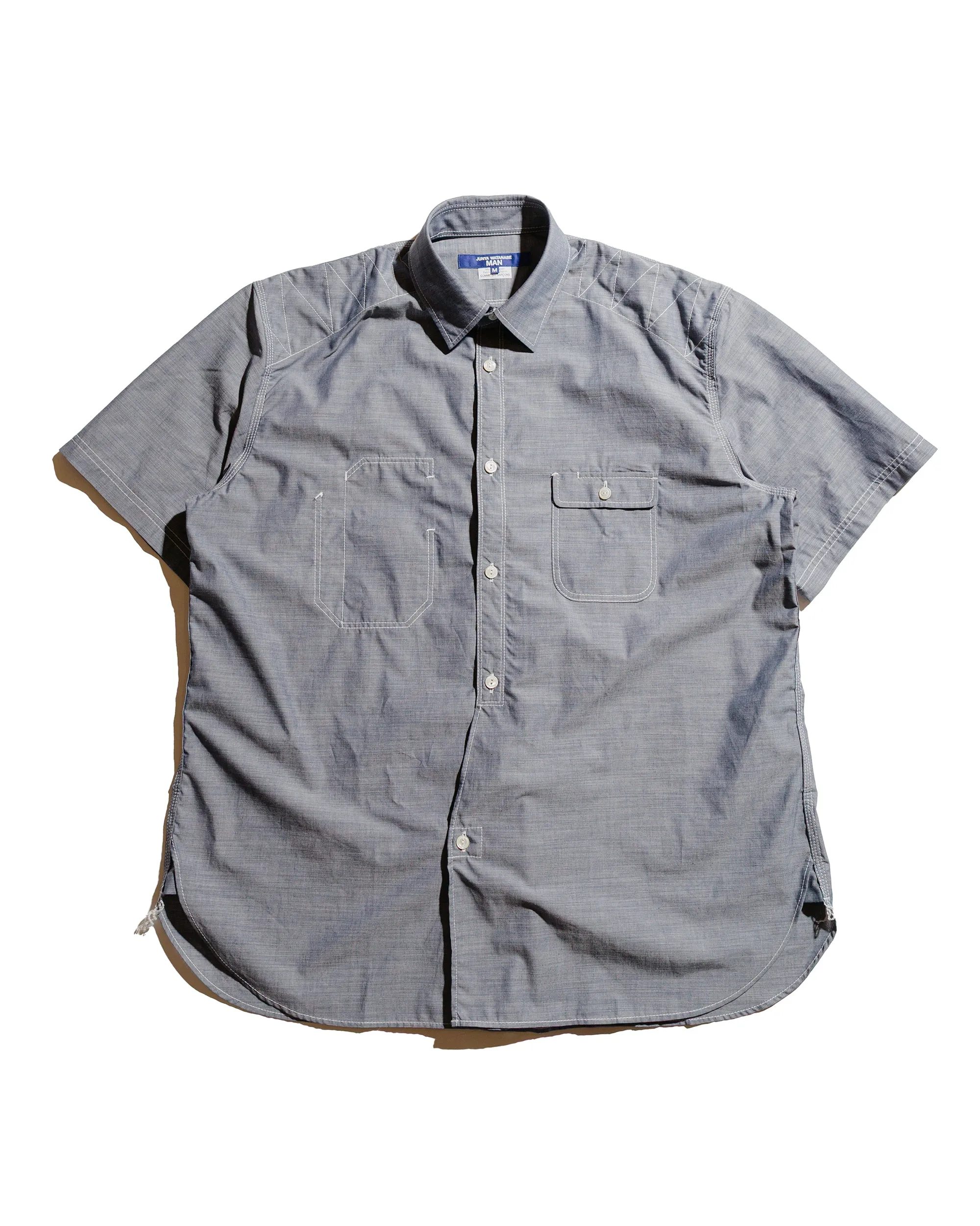 Junya Watanabe MAN Chambray Shirt Grey sold by Lost & Found