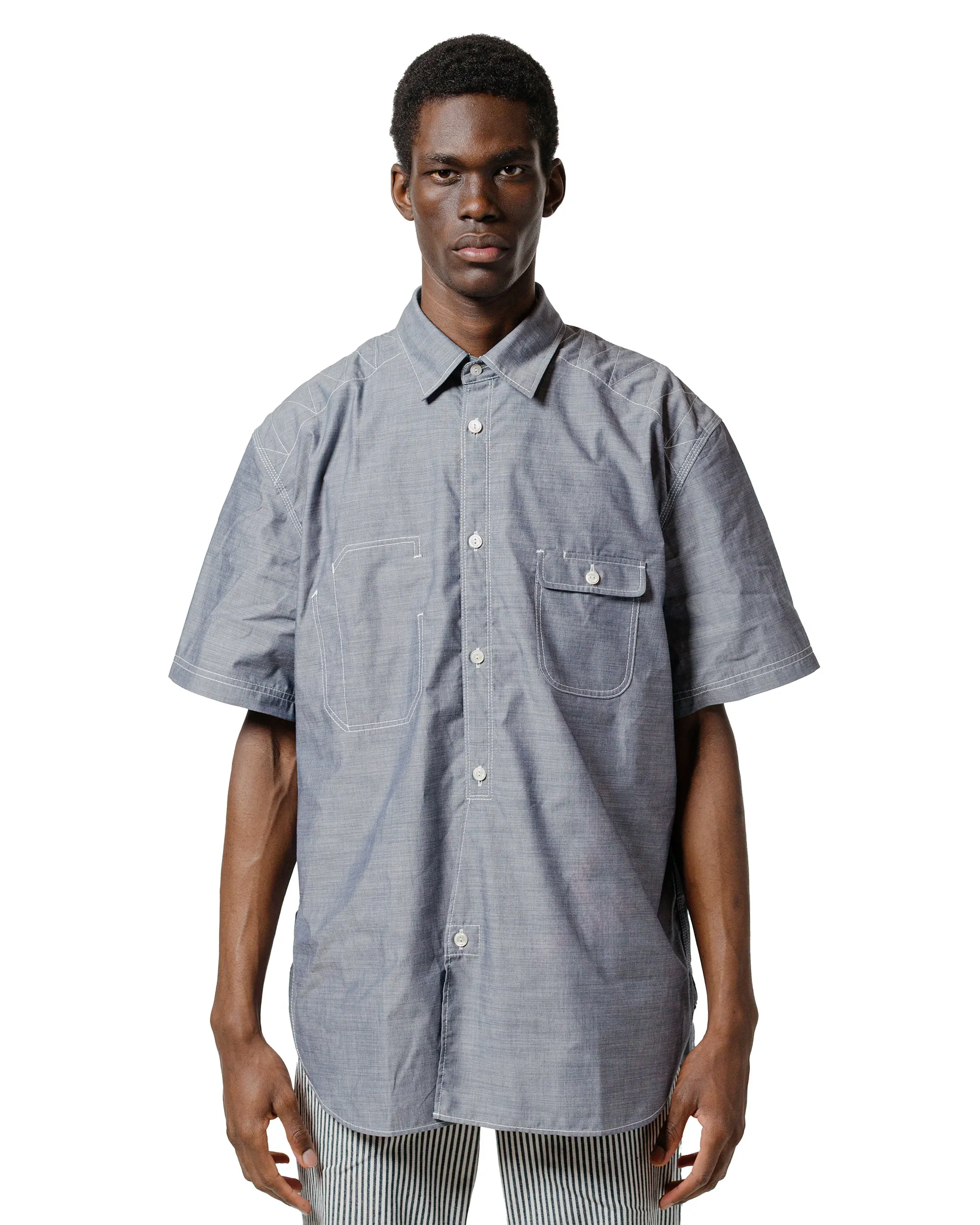 Junya Watanabe MAN Chambray Shirt Grey sold by Lost & Found product image thumbnail 2