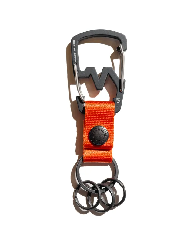 master-piece M-Carabiner Key Ring Key Chain Orange sold by Lost & Found