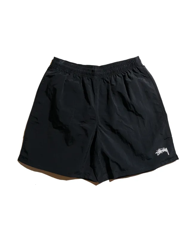 Stüssy Stock Water Short Black sold by Lost & Found