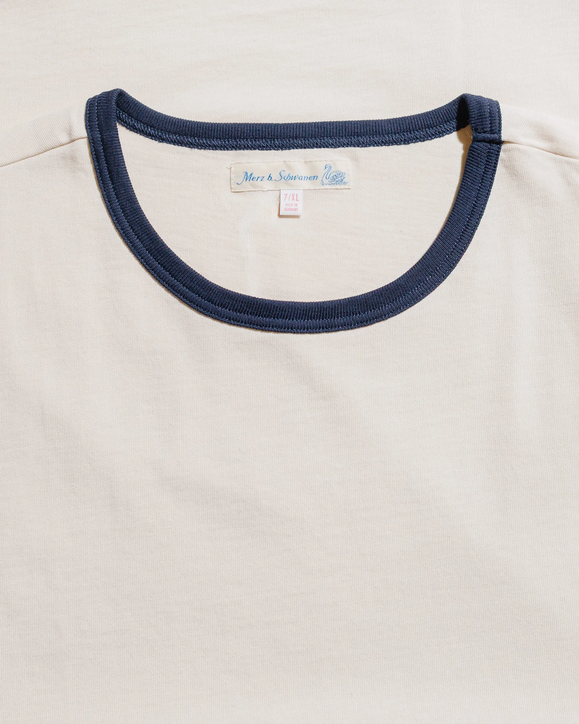 Merz B. Schwanen 2M15B Sturdy Jersey T-Shirt Nature/Ink sold by Lost & Found product image thumbnail 4