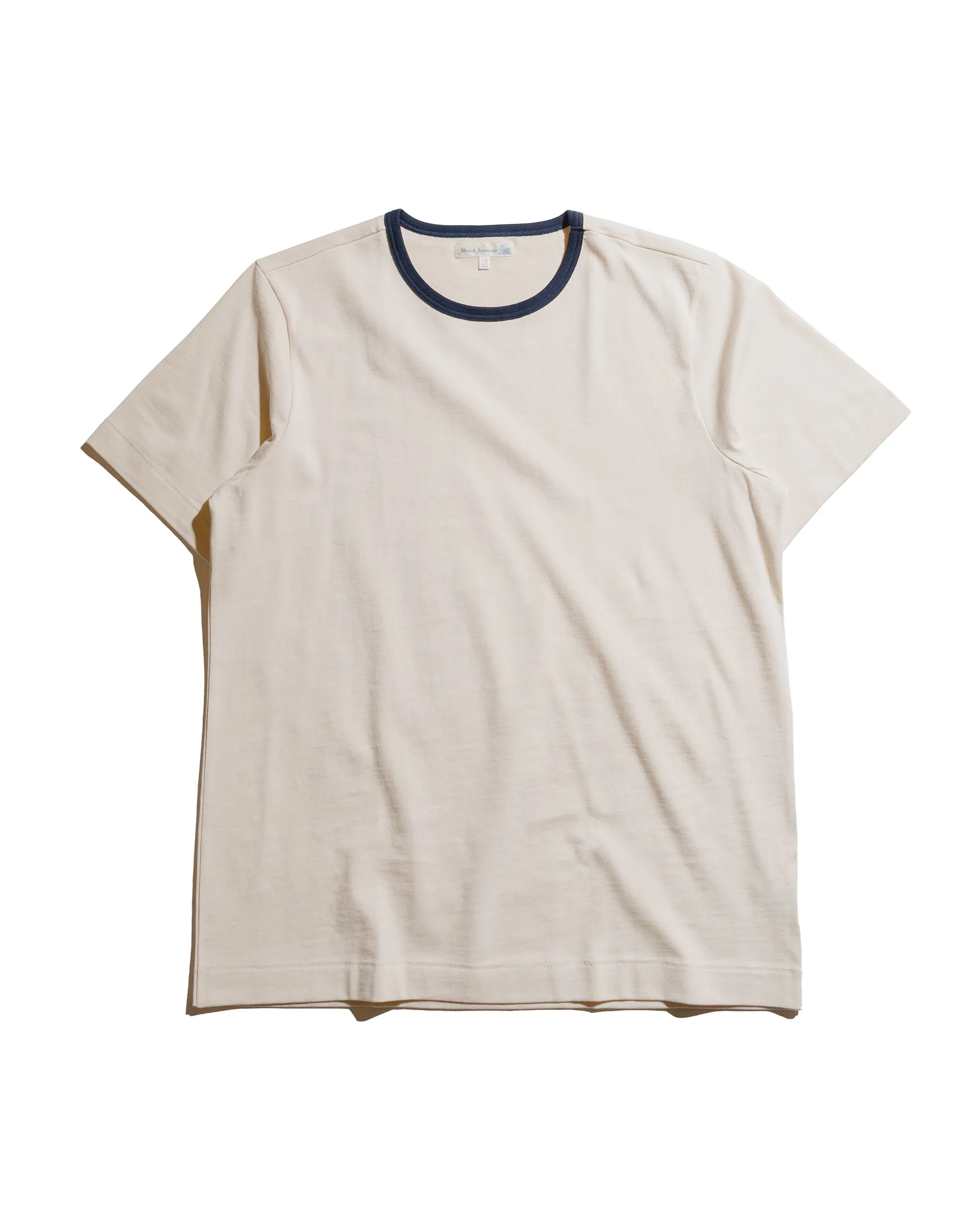 Merz B. Schwanen 2M15B Sturdy Jersey T-Shirt Nature/Ink sold by Lost & Found