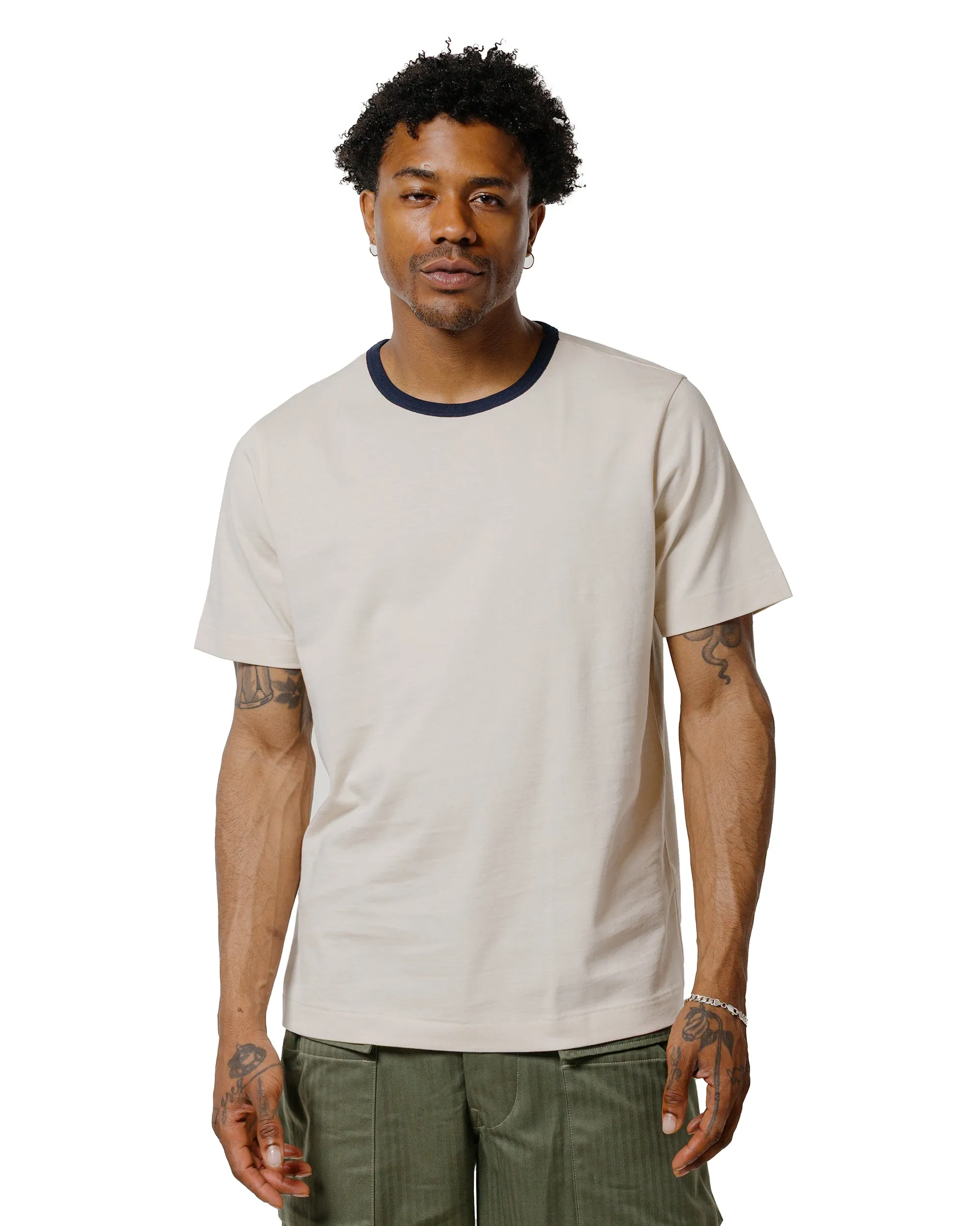 Merz B. Schwanen 2M15B Sturdy Jersey T-Shirt Nature/Ink sold by Lost & Found product image thumbnail 2