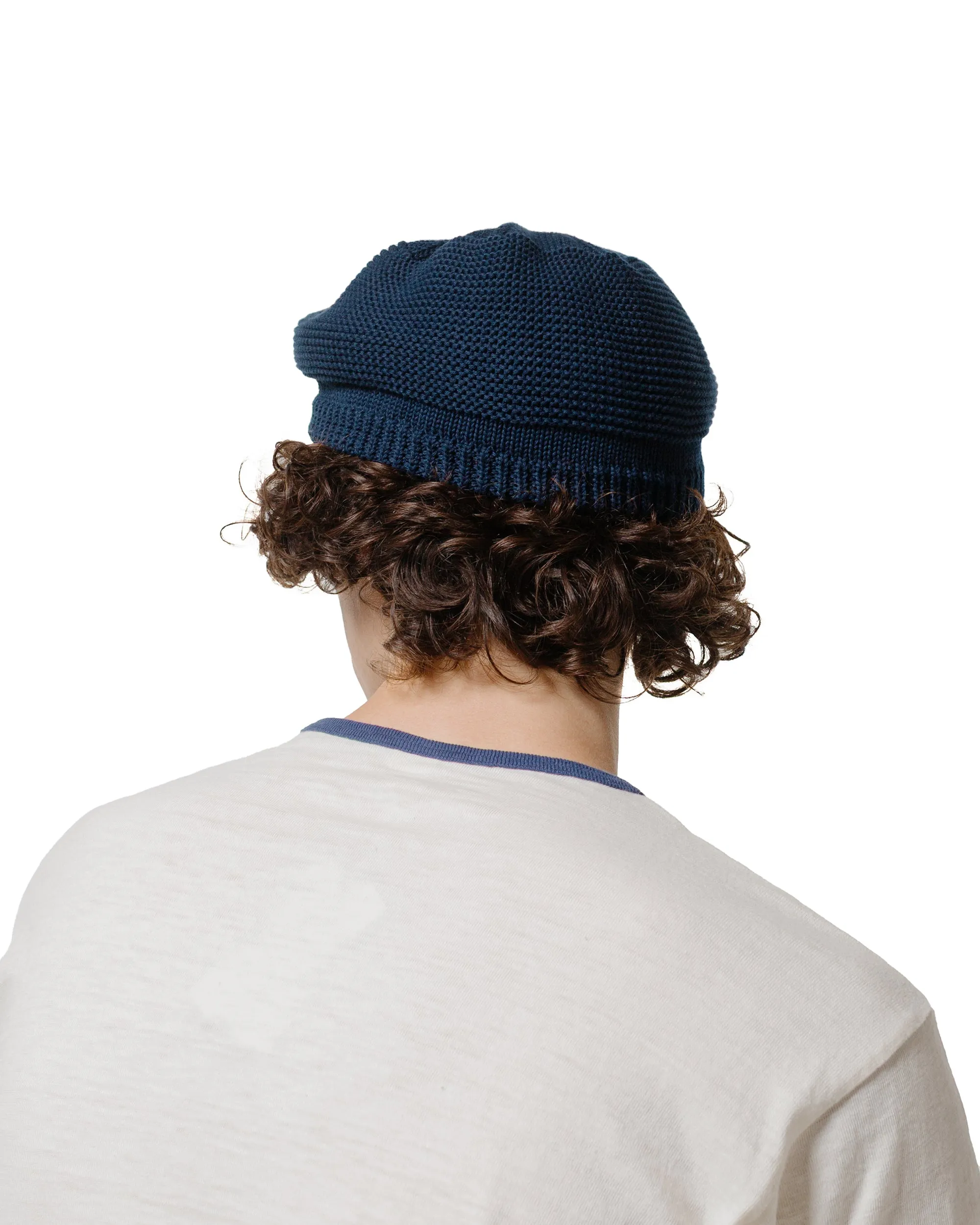 Found Feather Knit Beret Hat Cotton Knit Navy sold by Lost & Found product image thumbnail 3
