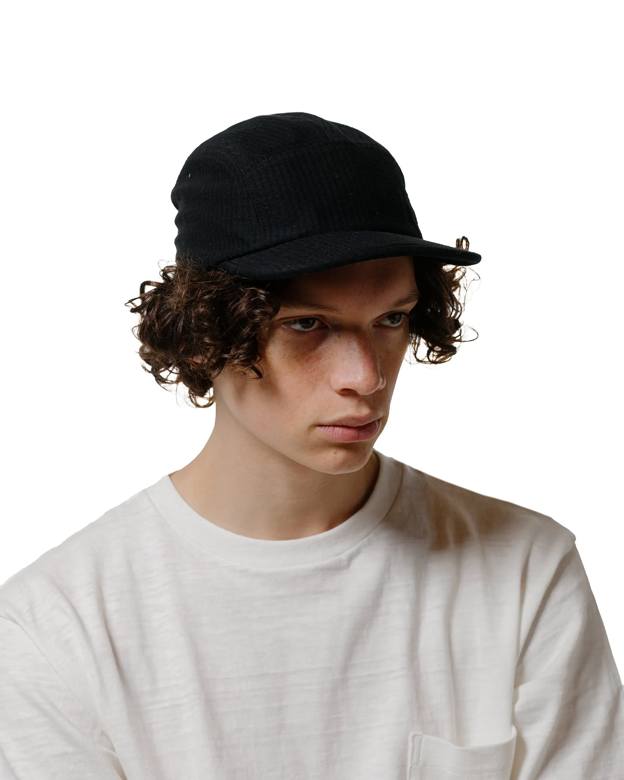 Found Feather 5 Panel Jet Cap CoolMAX Seersucker Black sold by Lost & Found product image thumbnail 2
