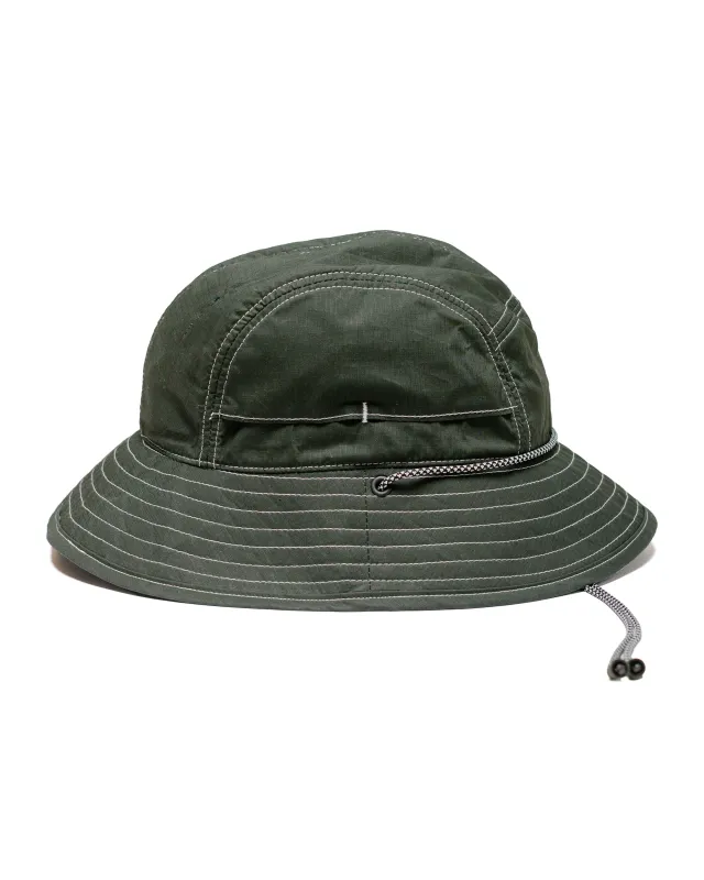 Found Feather 5 Panel Explorer Hat Millerain Waxed Cotton Deep Green sold by Lost & Found