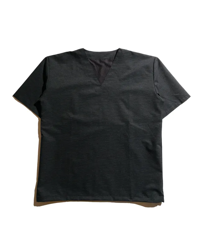 Found Feather Tech Sleeping Shirt Dot AIR Slub Linen Black sold by Lost & Found