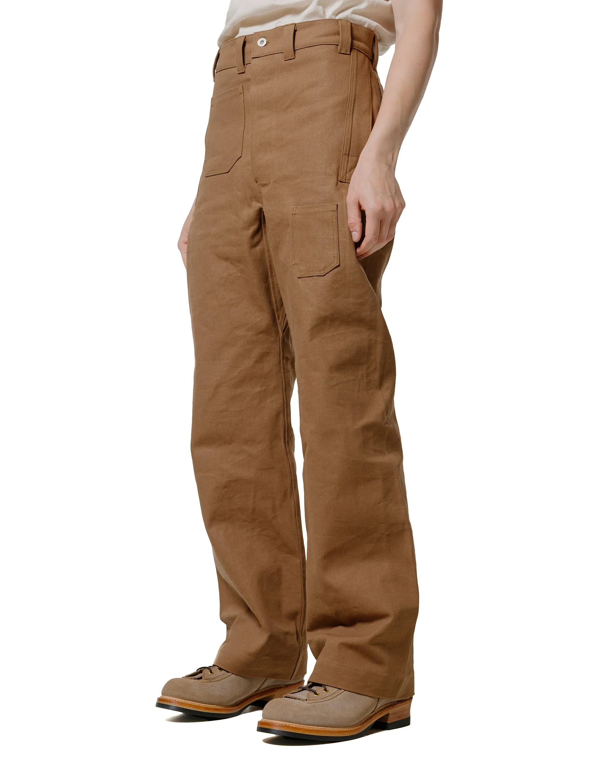 Warehouse Lot. JG-01 1910s Netmaker's Trousers Duck Brown sold by Lost & Found product image thumbnail 2