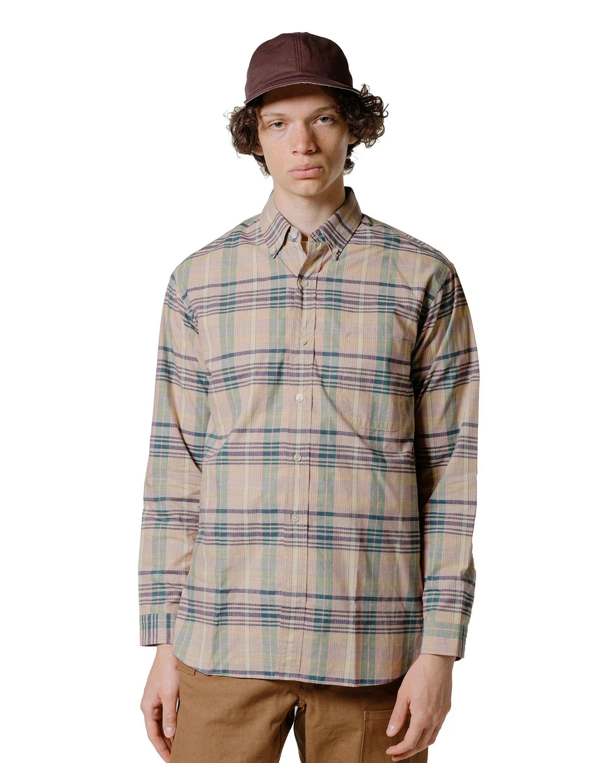 Warehouse Lot. JG-16 The King of Madras Shirt Salmon sold by Lost & Found product image thumbnail 2