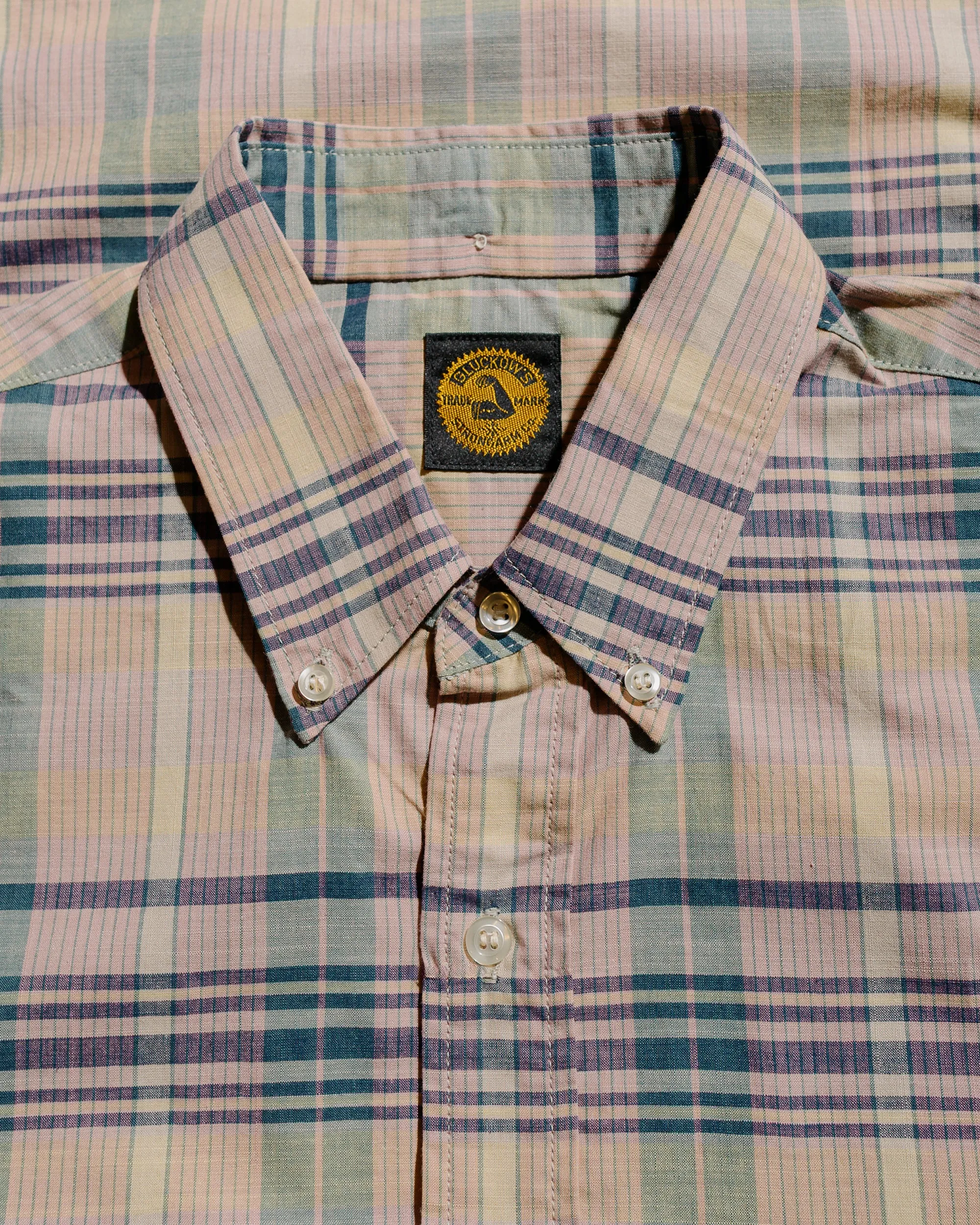 Warehouse Lot. JG-16 The King of Madras Shirt Salmon sold by Lost & Found product image thumbnail 5